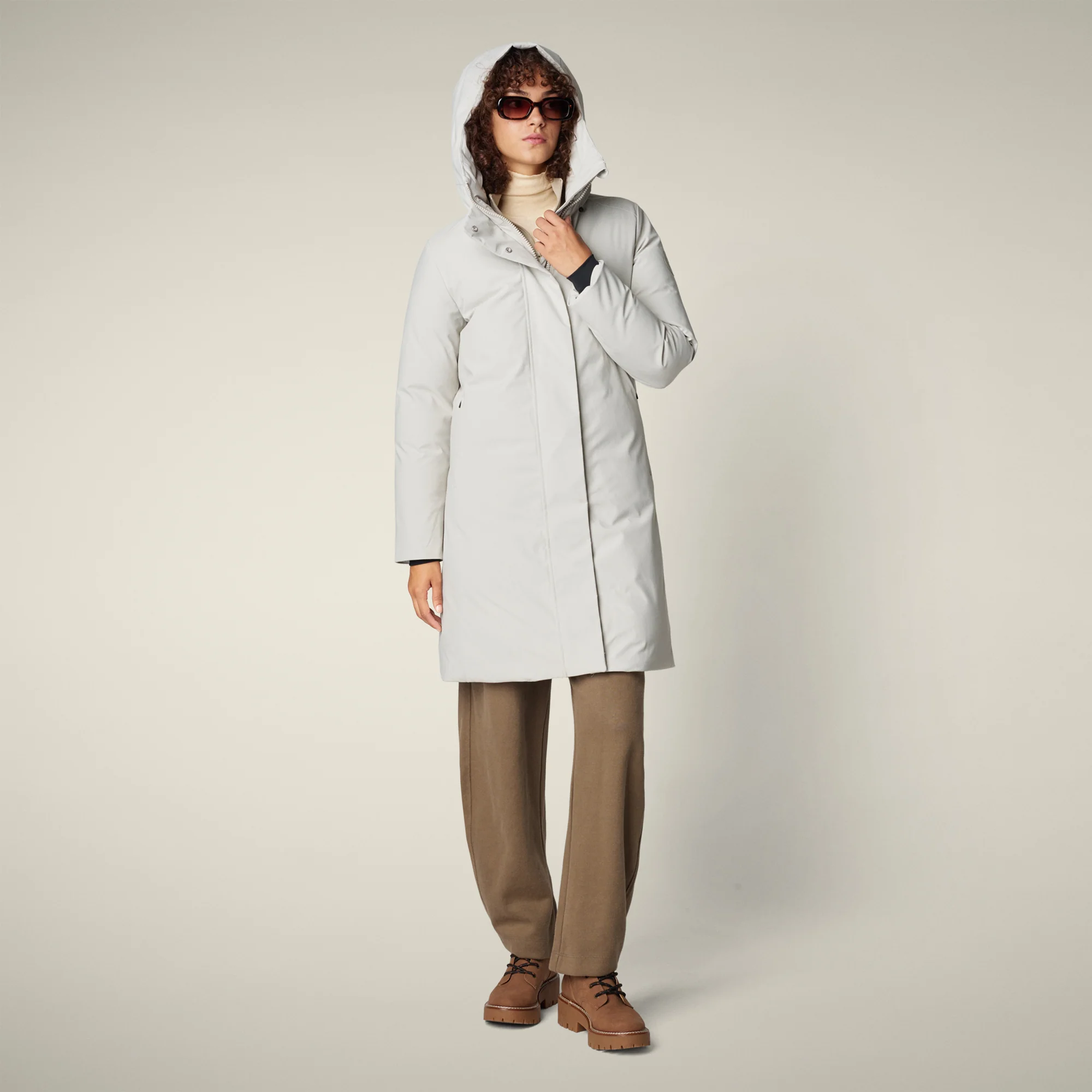Women's parka sienna  in rainy beige