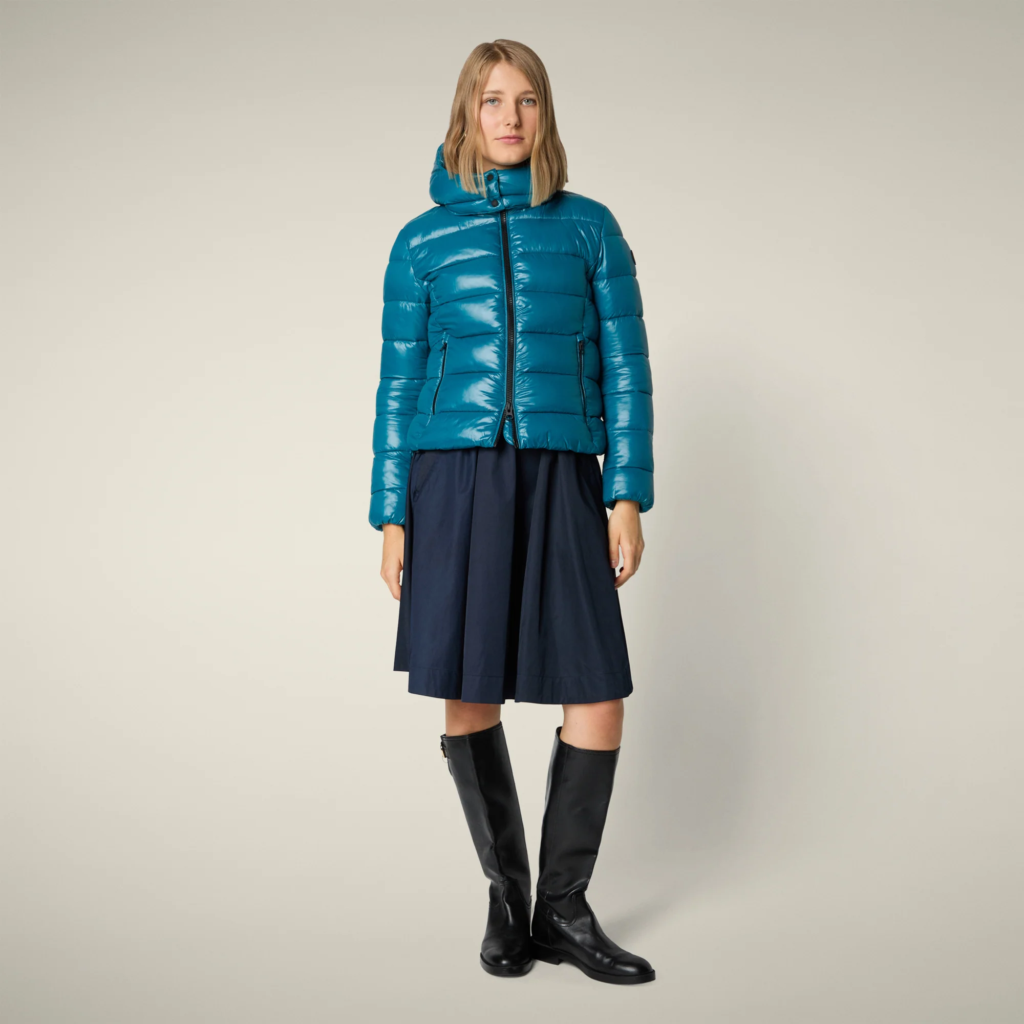 Women's Animal free puffer Jacket Cosmary in horizon blue