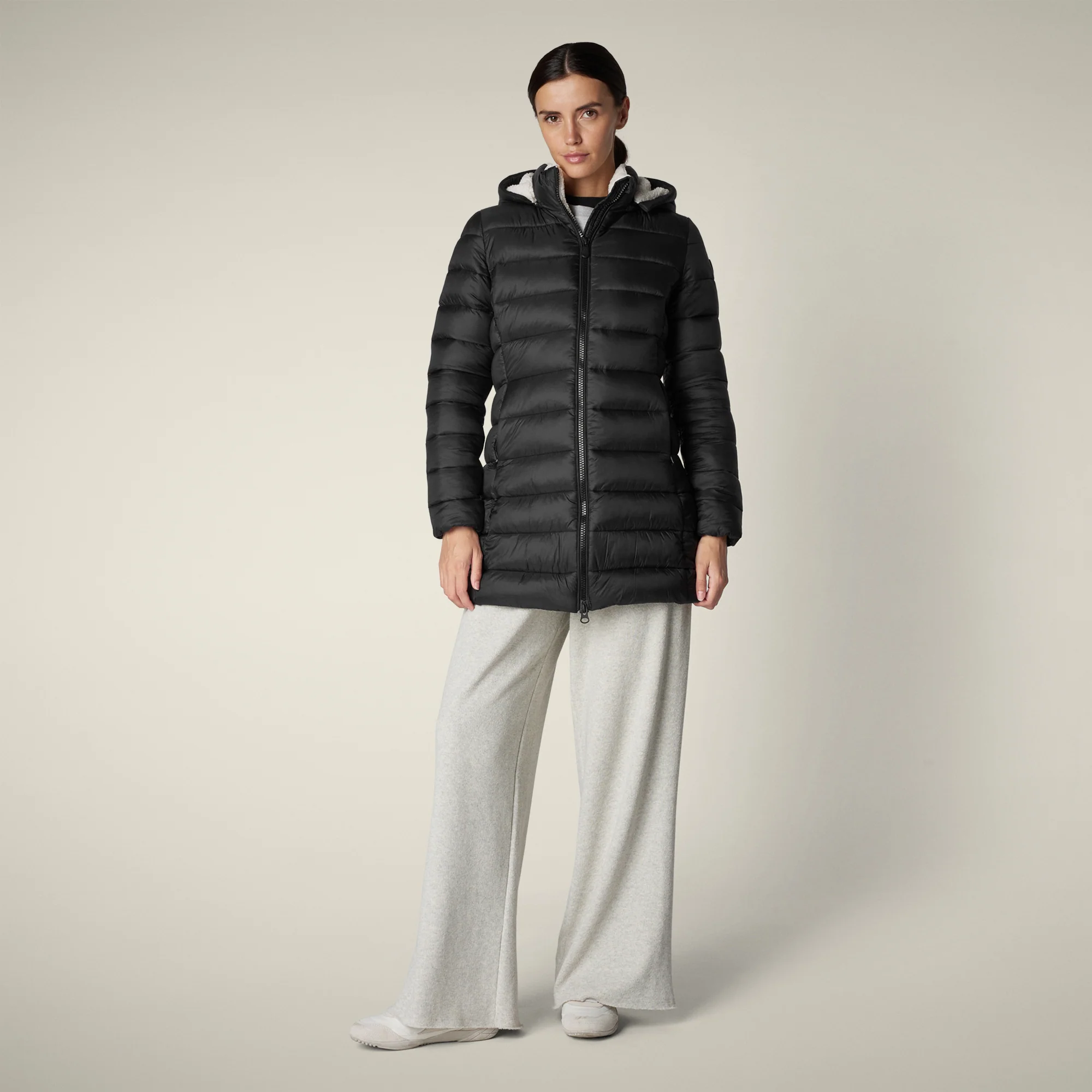 Women's Animal free puffer Coat joanne in black