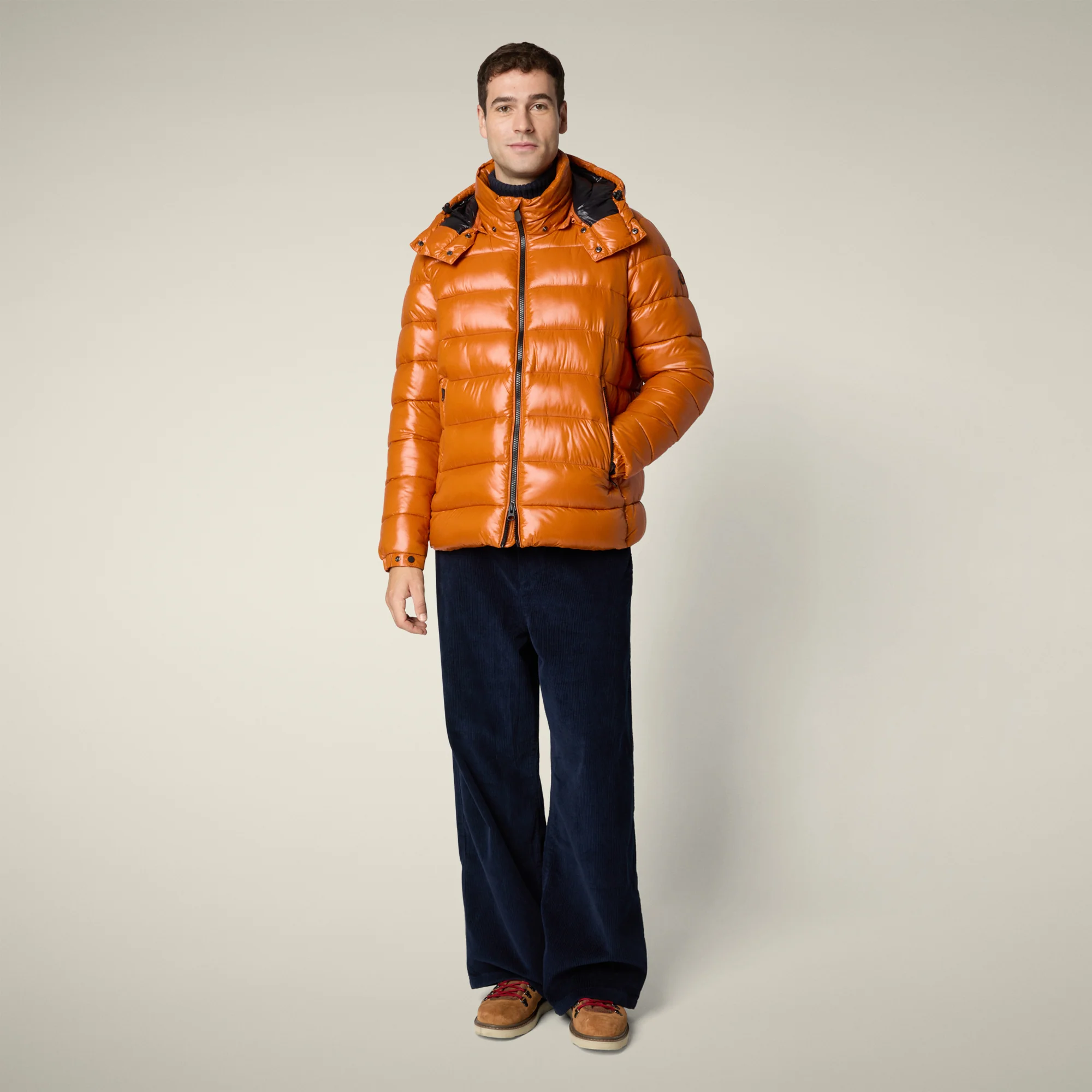 Men's Animal free puffer Jacket Florian in Fox Brown