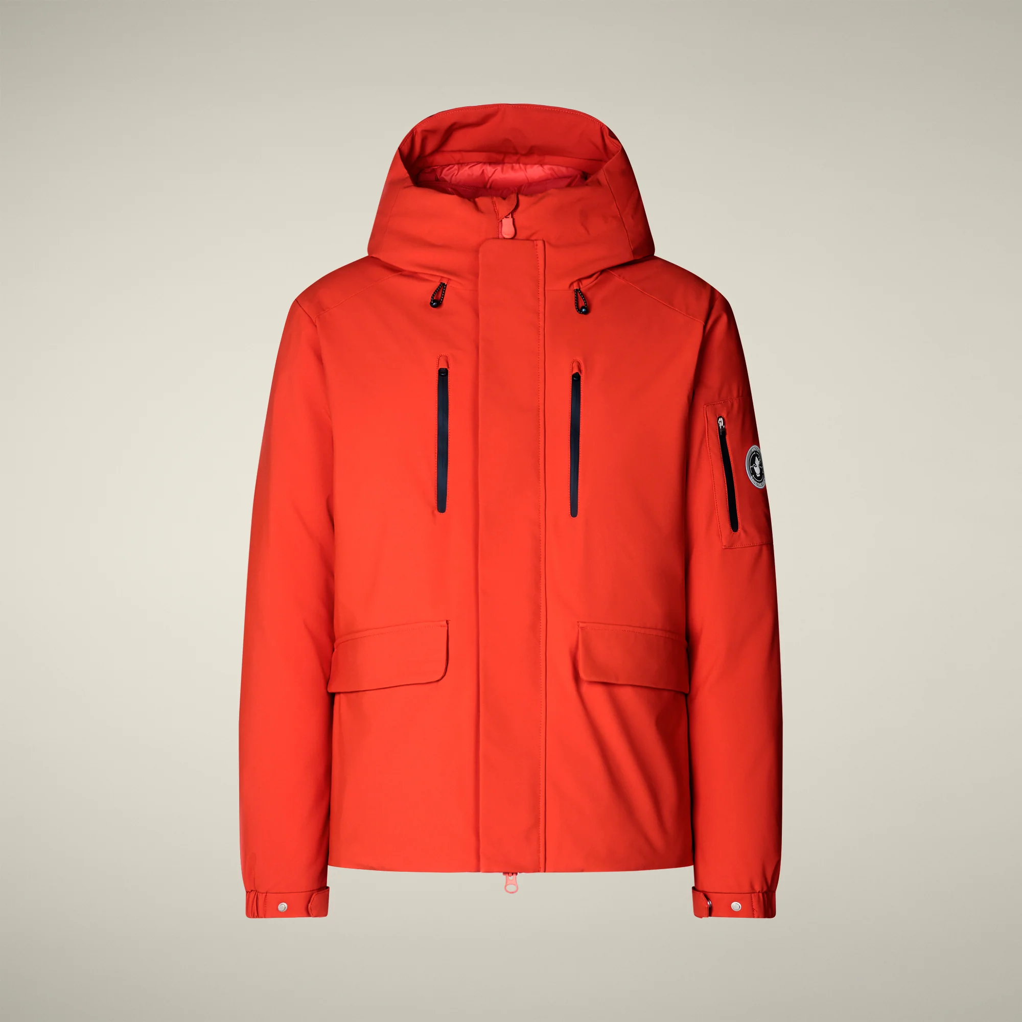 Men's Parka Hiram in Fiery Red