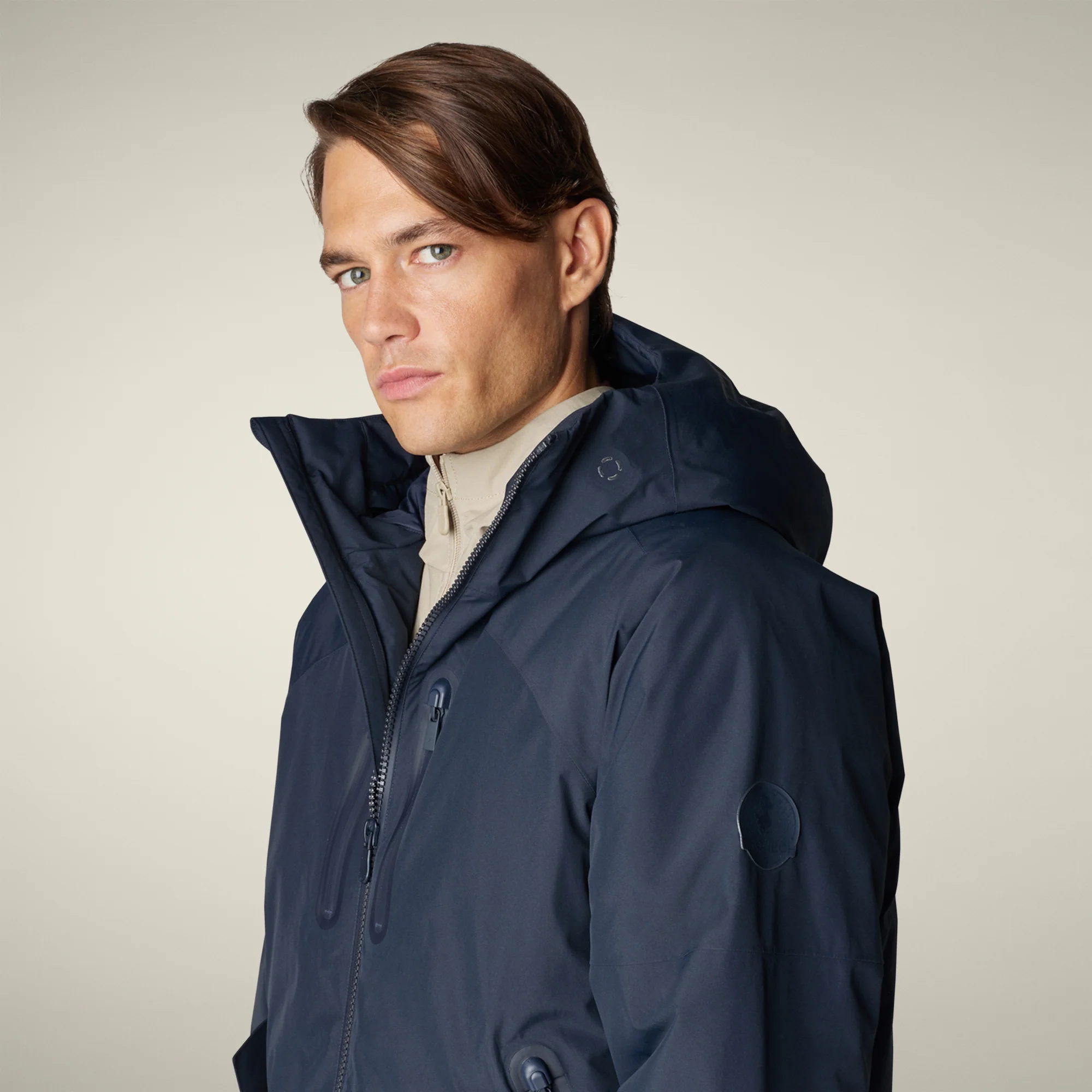 Men's Rain Jacket Serge in blue black