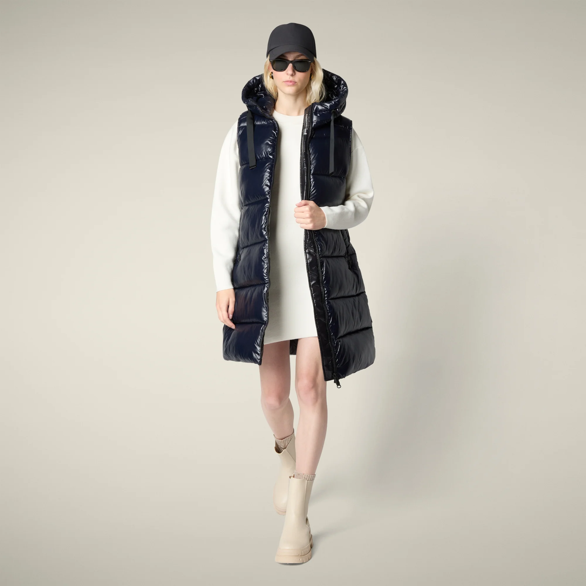 Women's Vest iria  in blue black