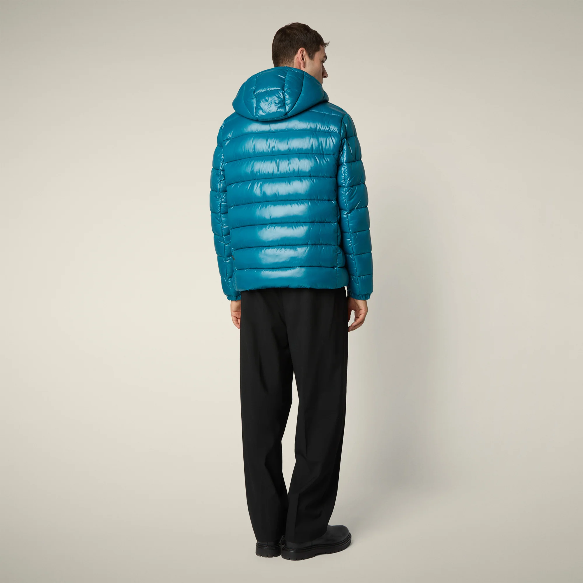 Men's Animal free puffer jacket florian in horizon blue