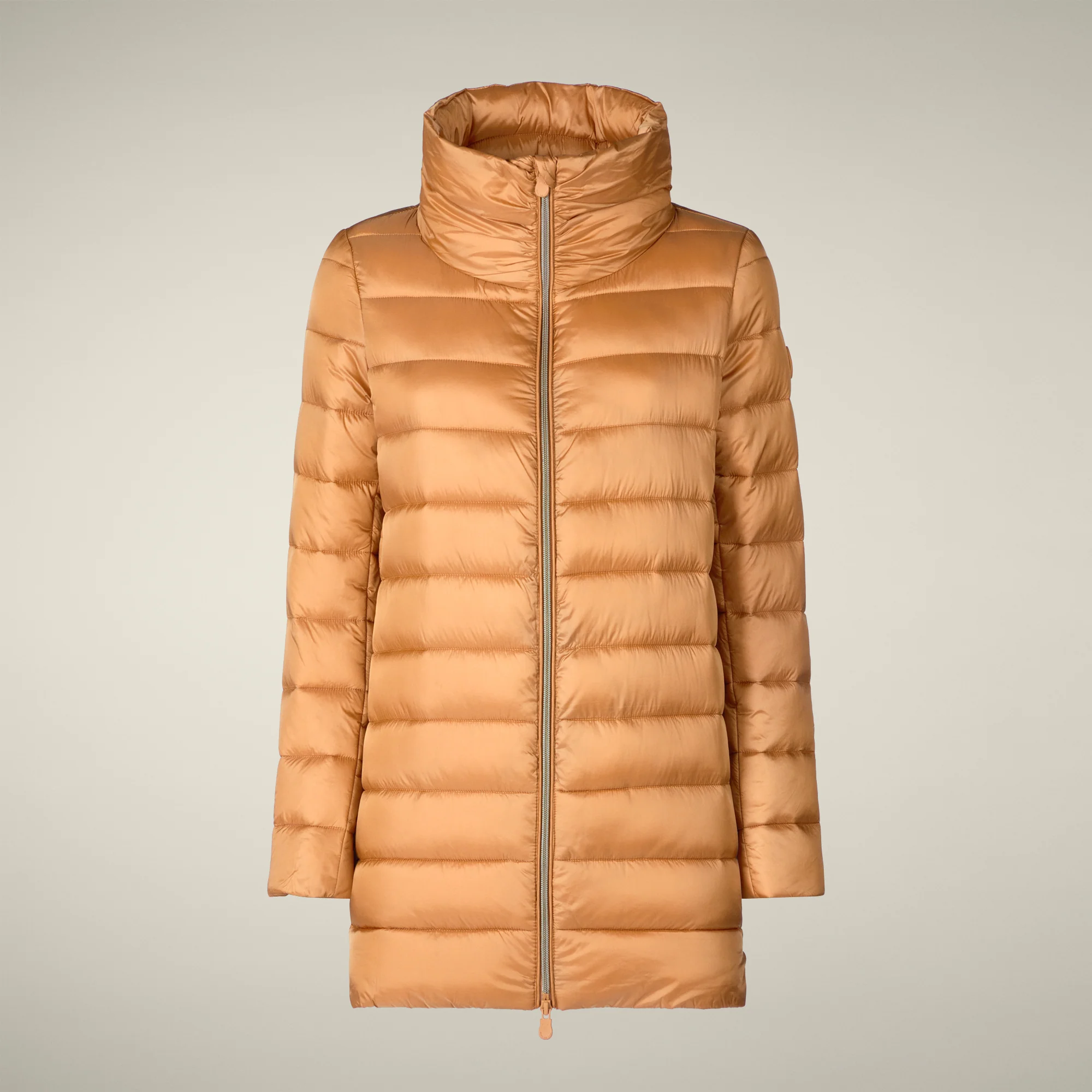 Women's Animal free puffer Jacket Lydia in Toffee Brown