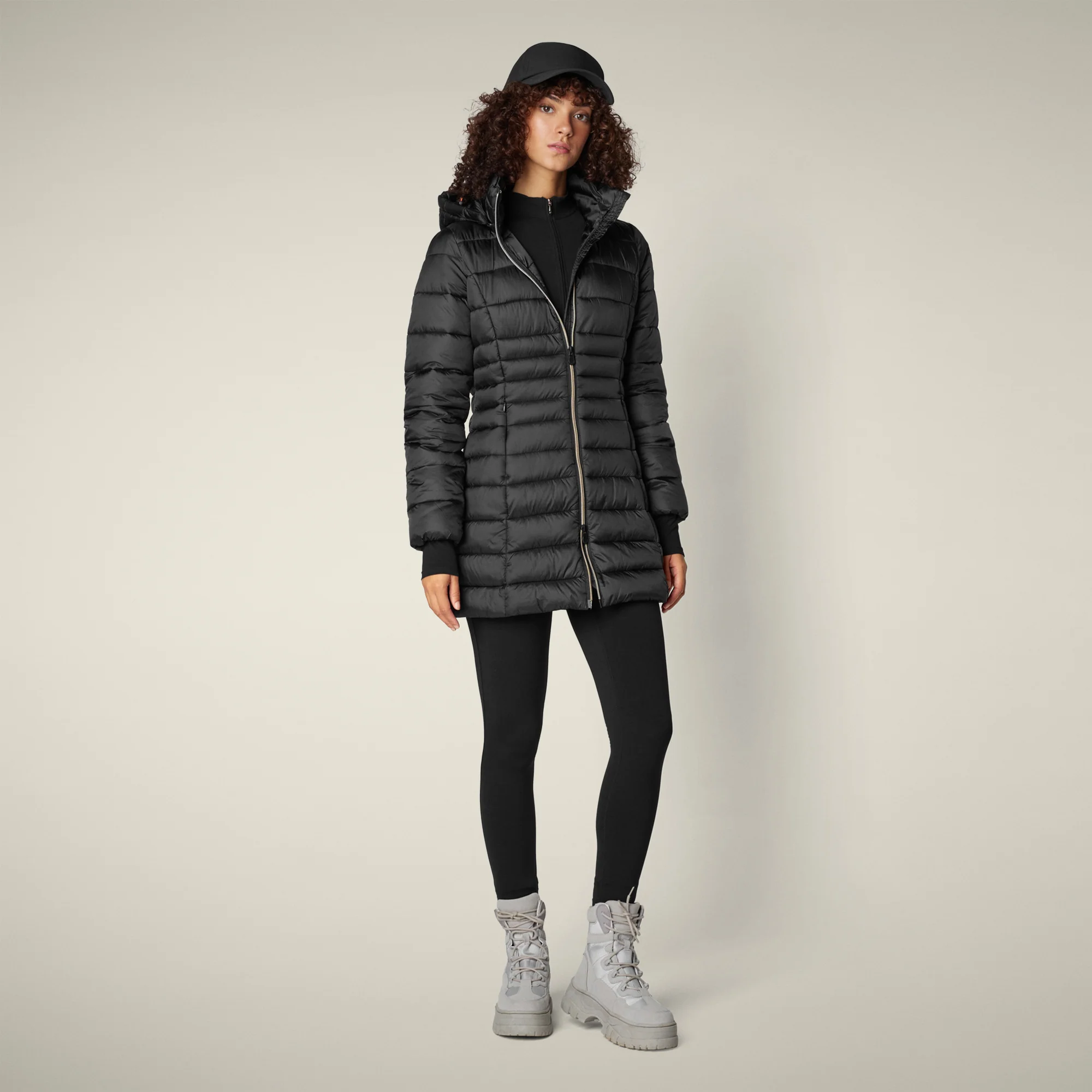 Women's Animal free puffer coat Reese in black