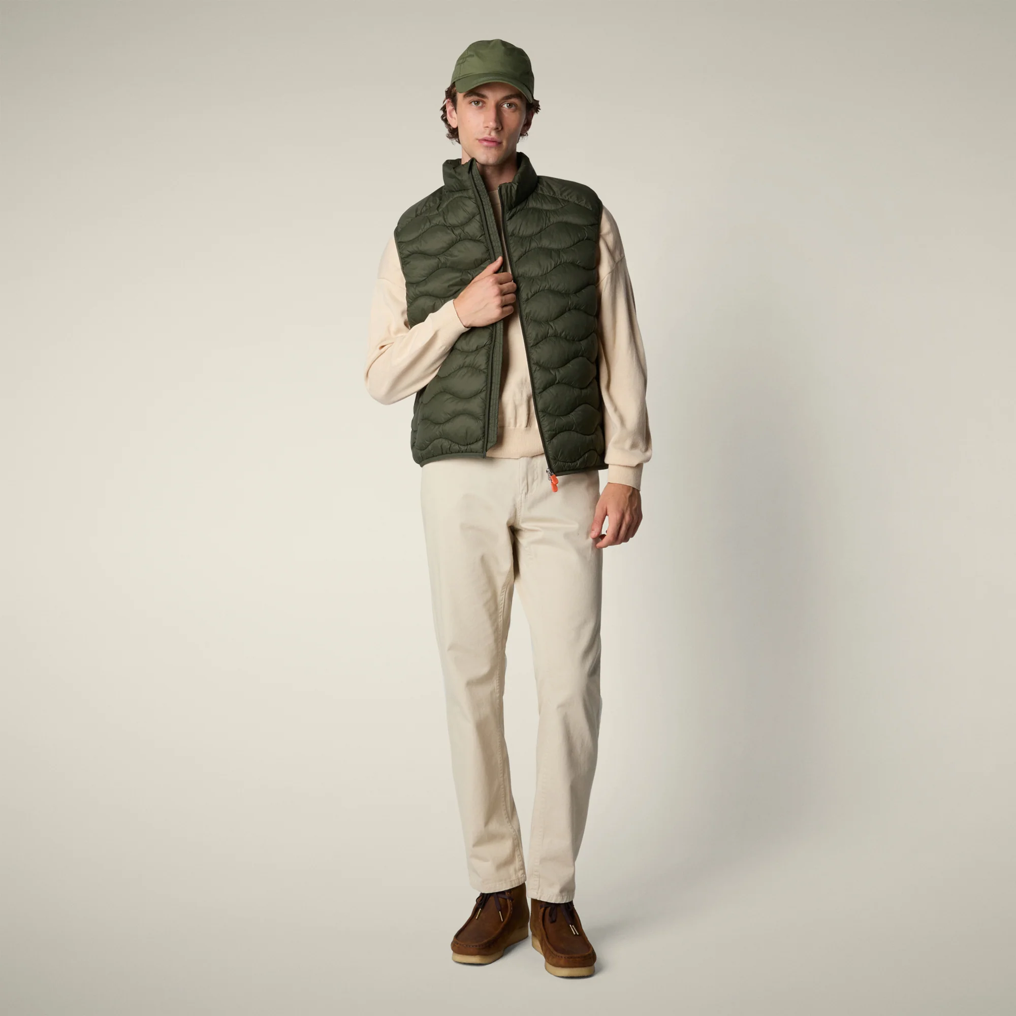 Men's Puffer Vest Tide in land green
