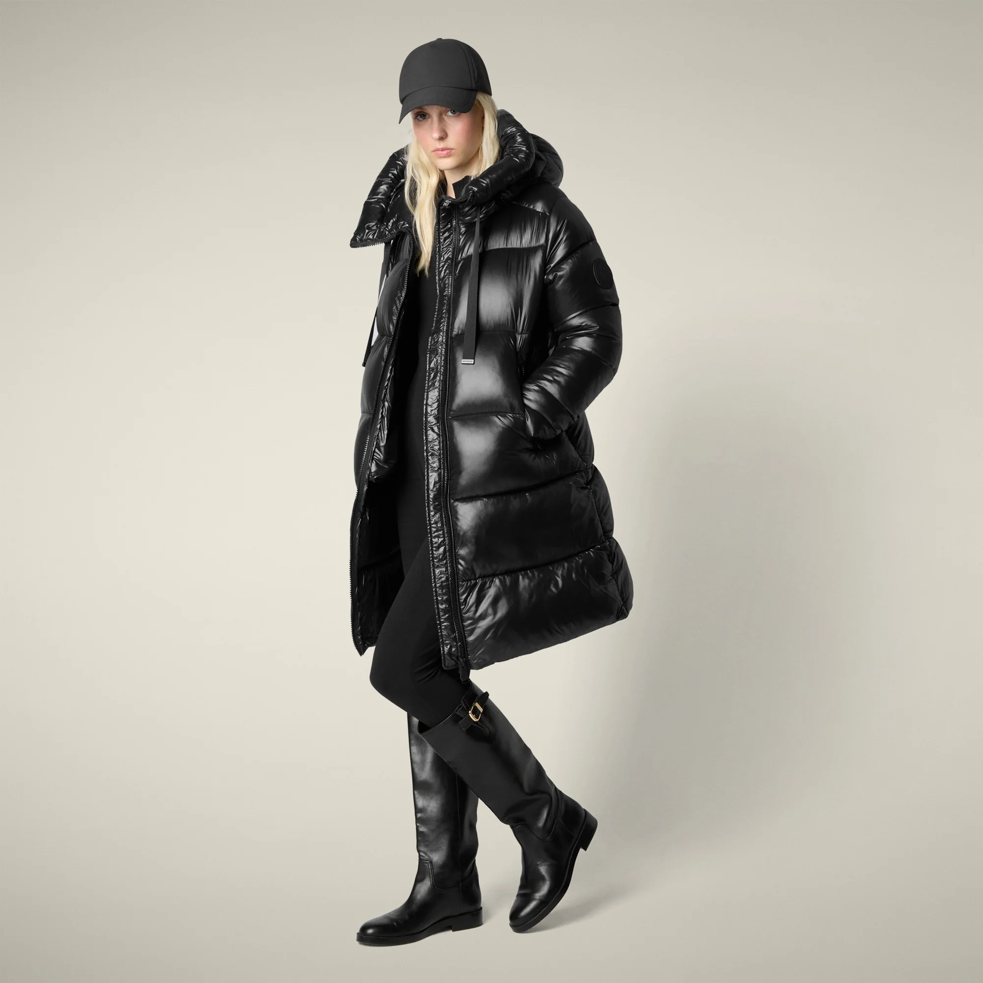 Women's Animal free puffer coat Isabel in black