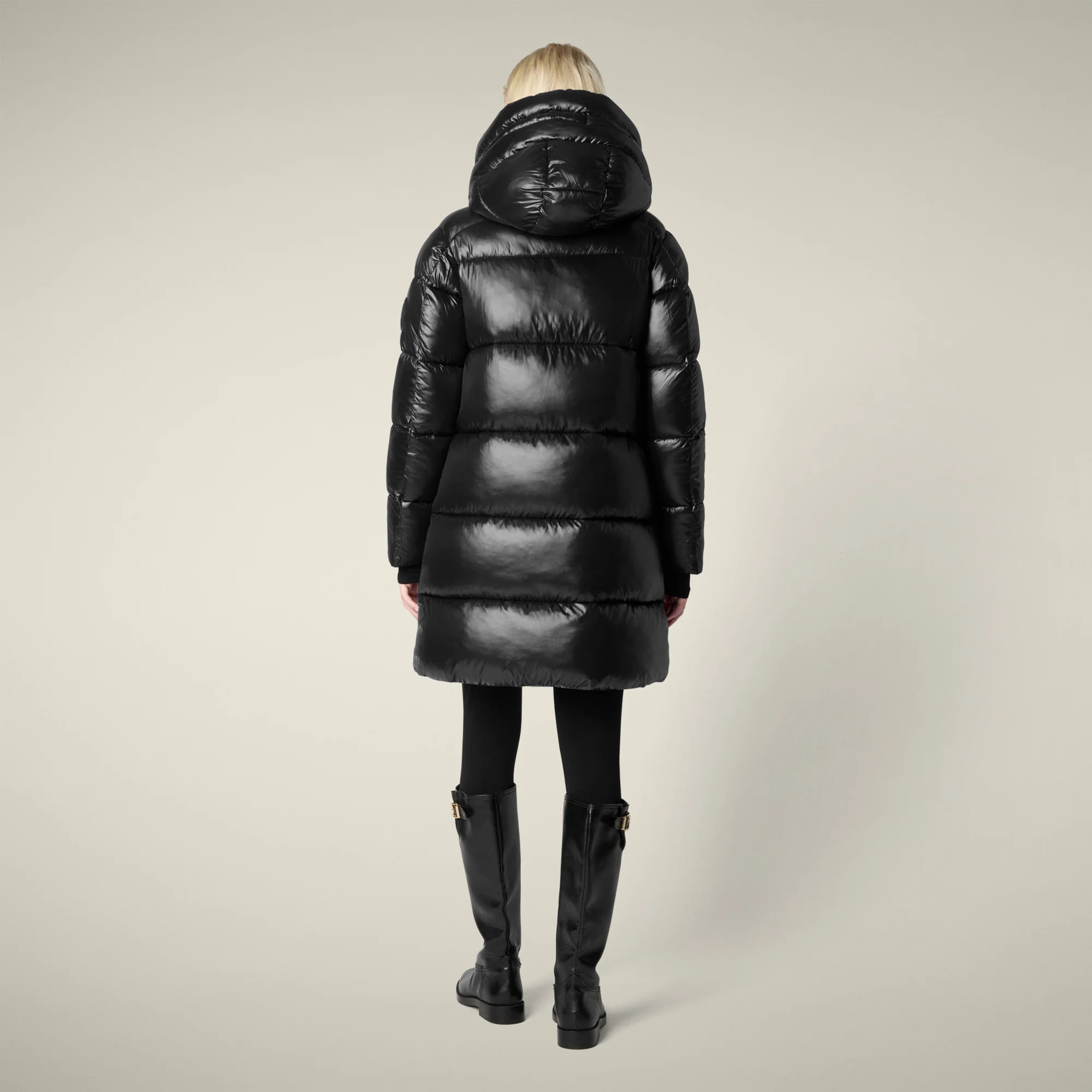 Women's Animal free puffer coat Isabel in black
