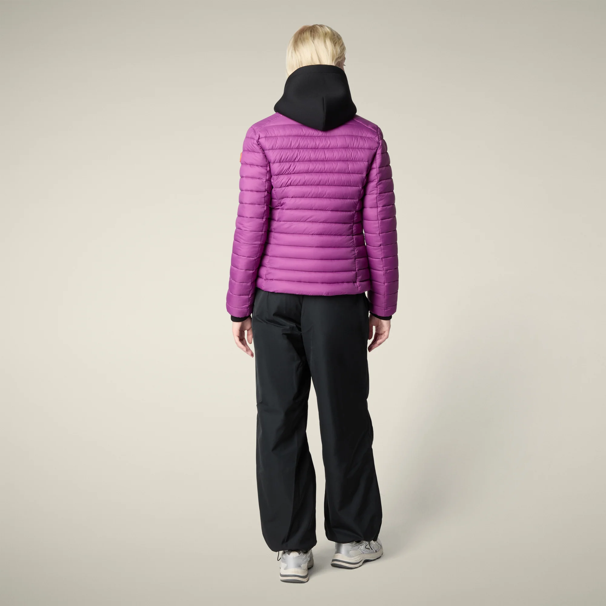 Women's Animal free puffer Jacket Carly in Cyclamen Violet