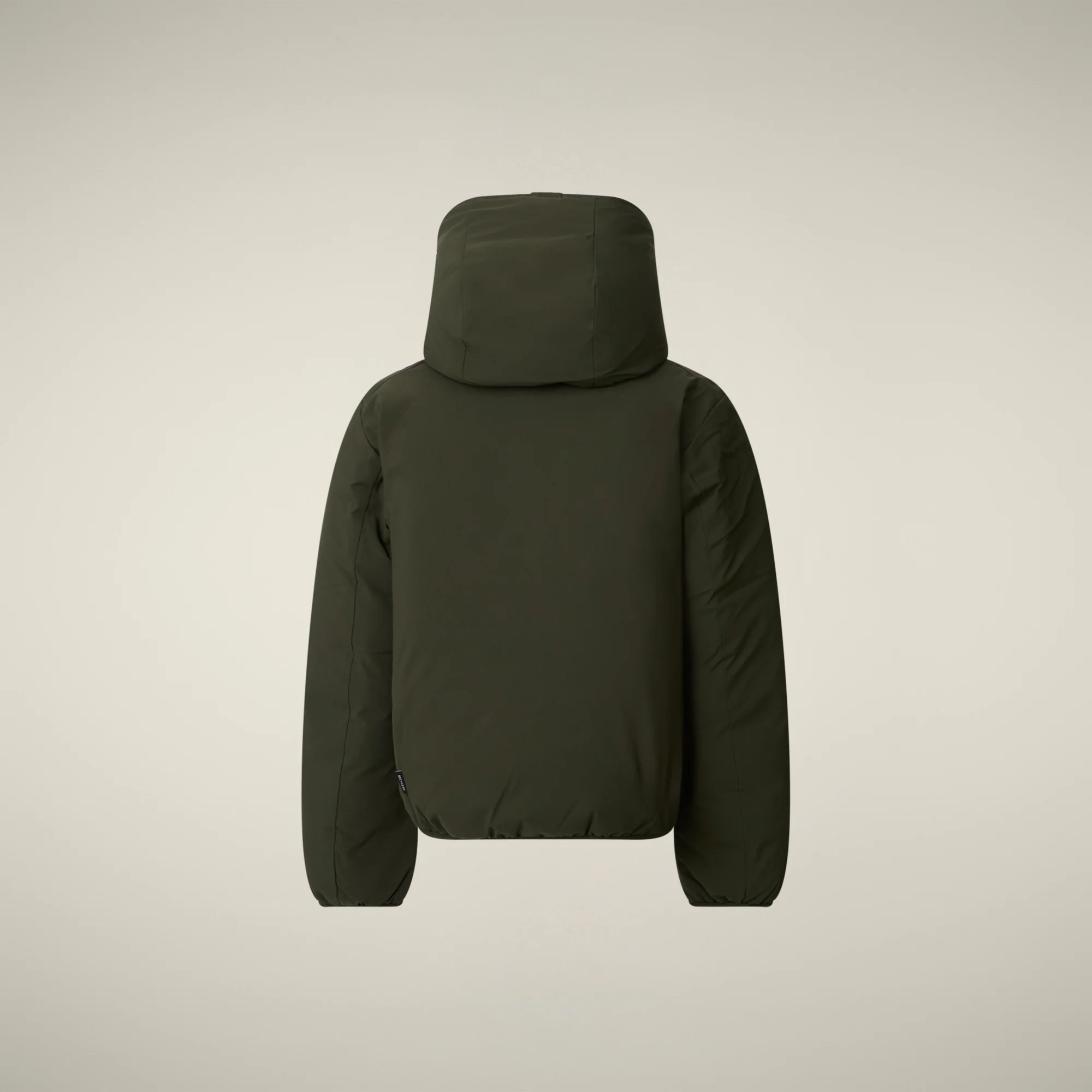 Boys' animal free Reversible  puffer Jacket Oliver in Land Green