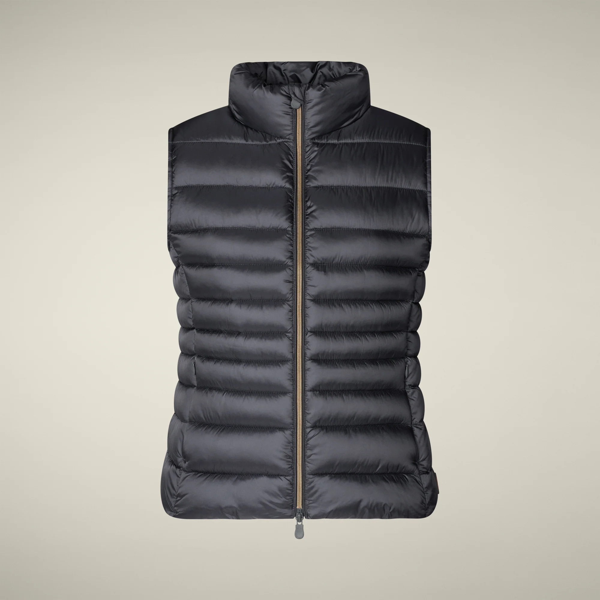 Women's Animal free puffer Vest Lynn in ebony grey