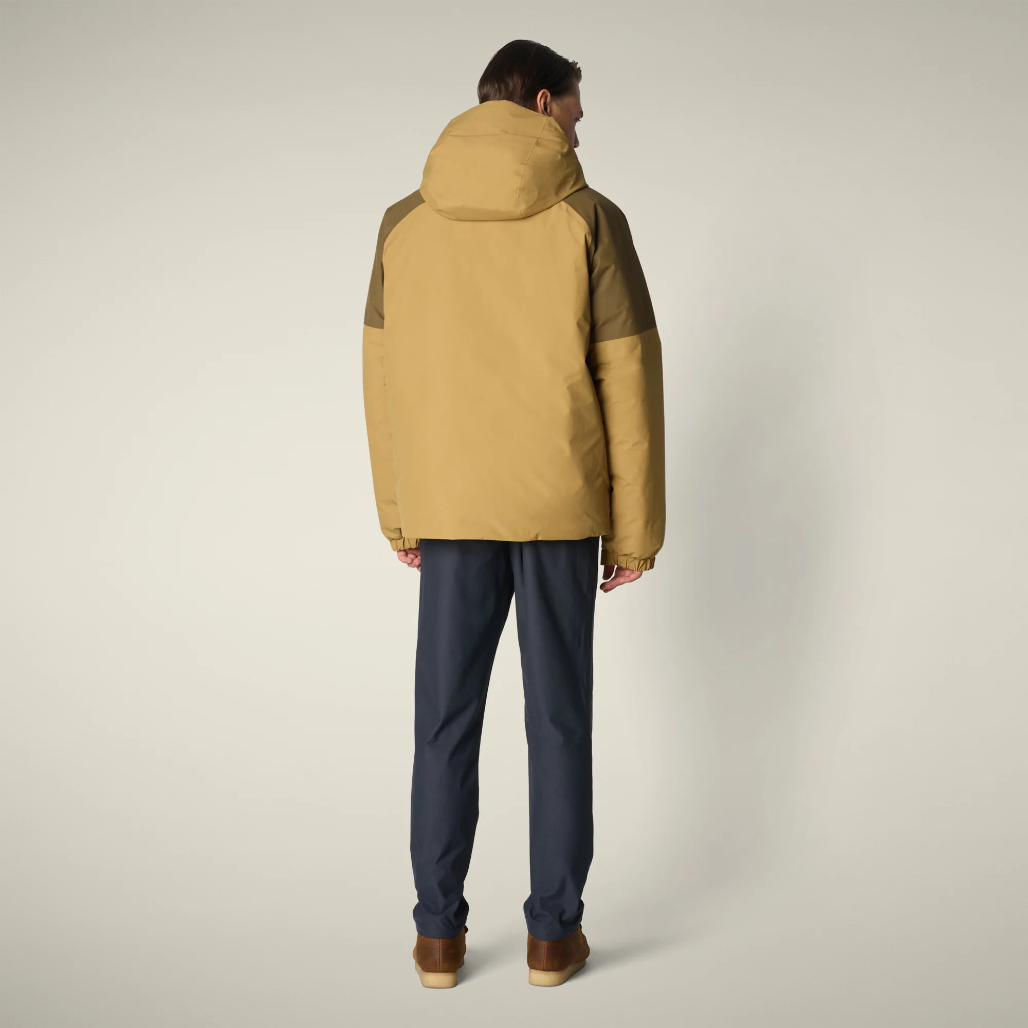 Men's Rain Jacket Serge in cork brown