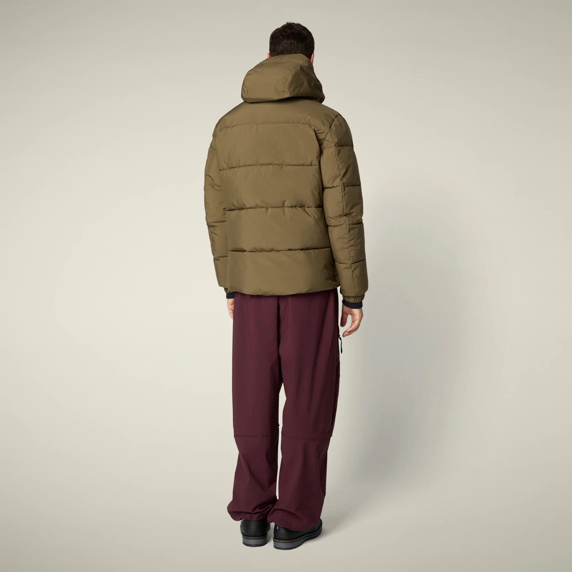 Men's parka Alter in bark green