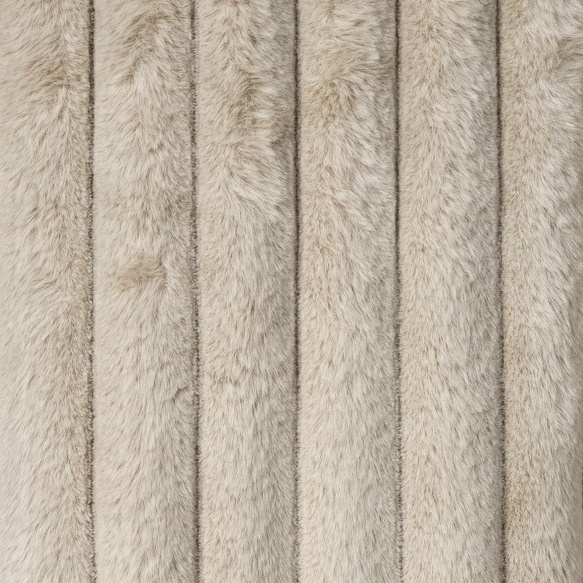 Women's Reversible Faux Fur Jacket Este in Rainy Beige