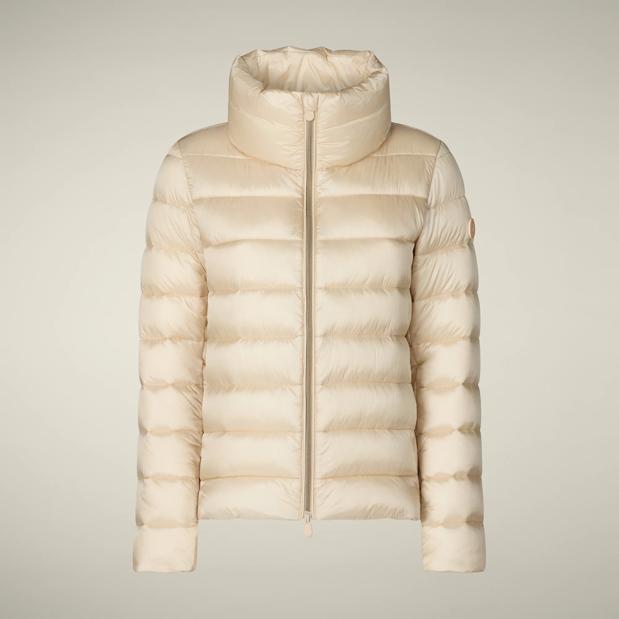 Women's Animal free puffer Jacket Elsie in Shore beige