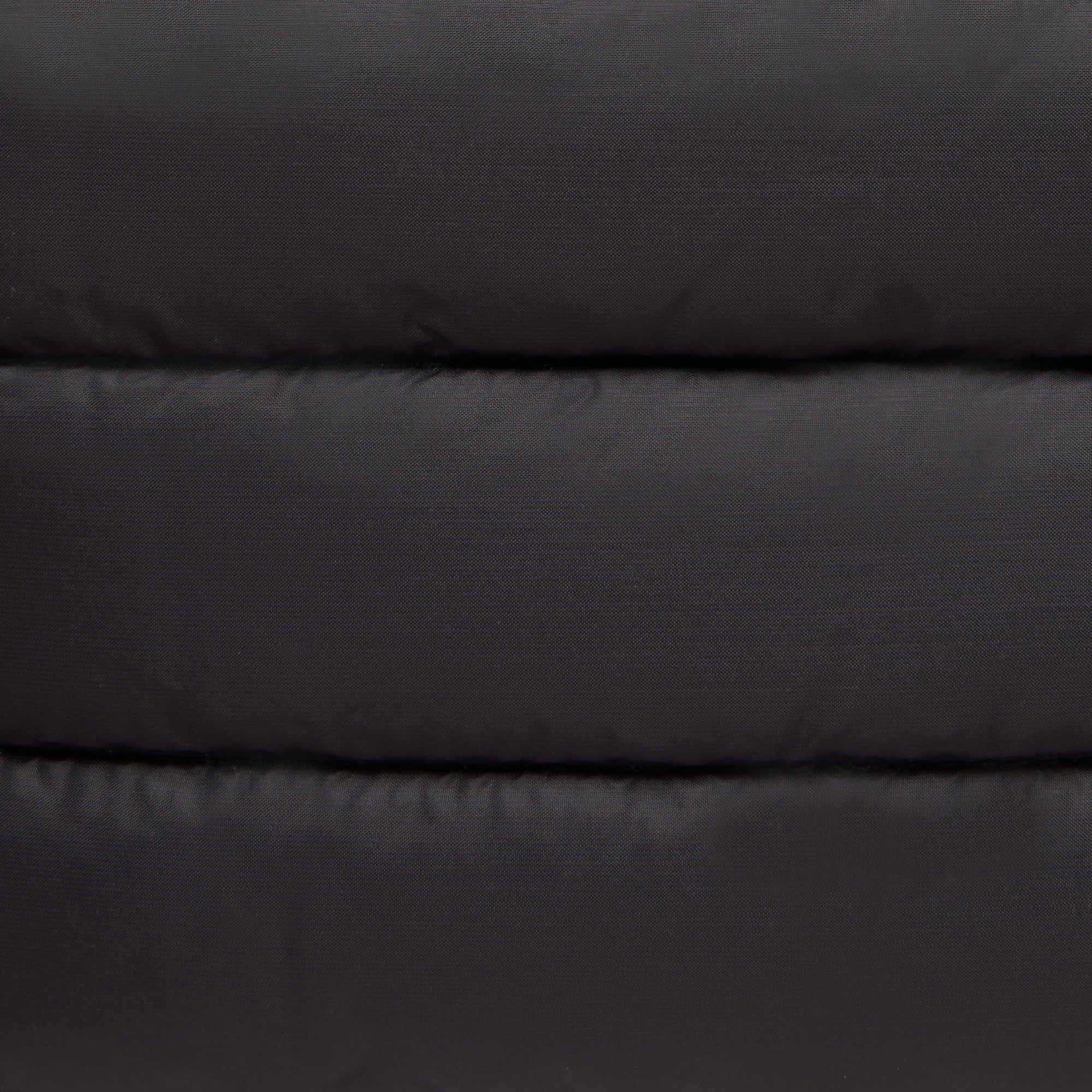 Unisex quilted pouch shaula in black