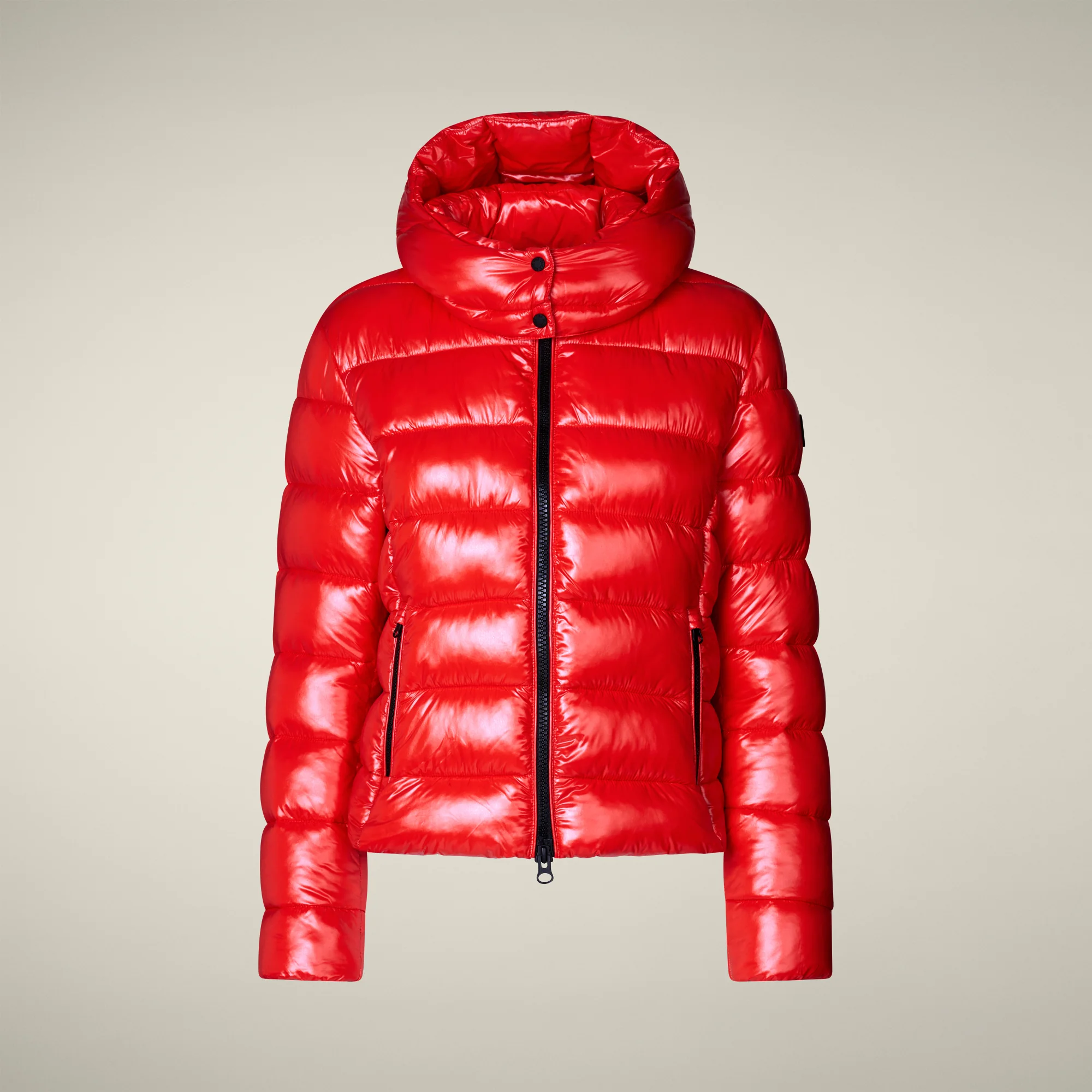 Women's Animal free puffer Jacket Cosmary in fiery red