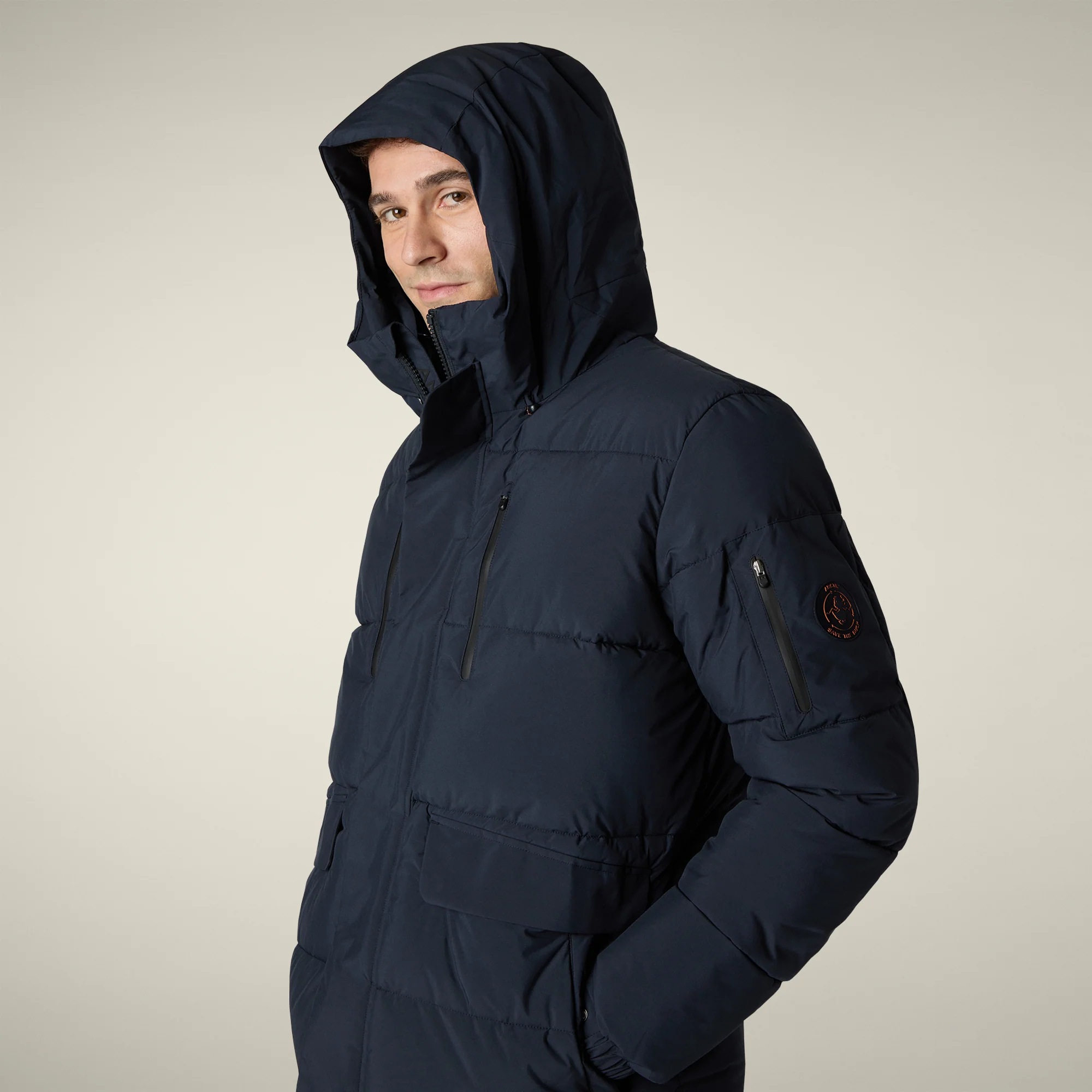 Men's Parka Alter in Blue Black