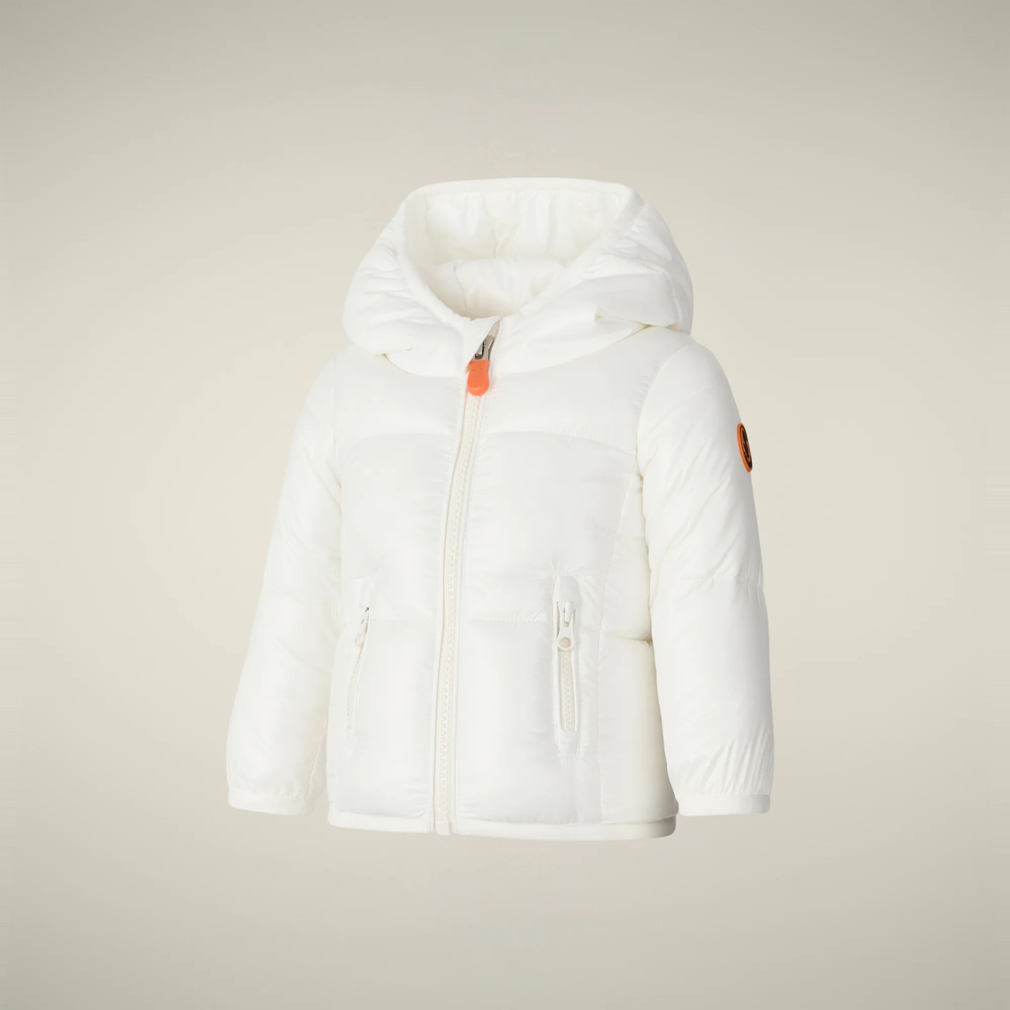 Unisex kids' puffer jacket Jody in off white