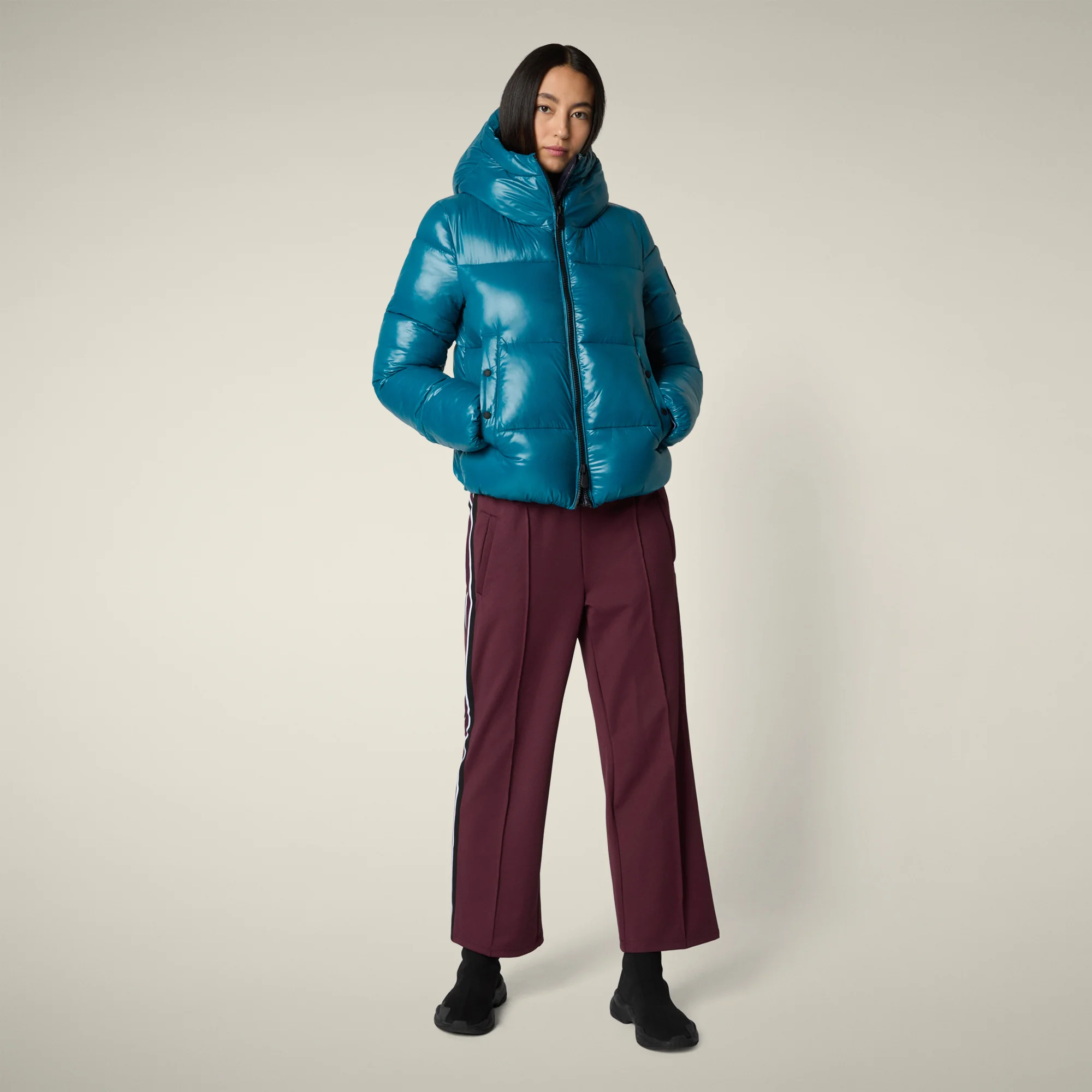 Women's Animal free puffer Jacket Biddy in Horizon Blue