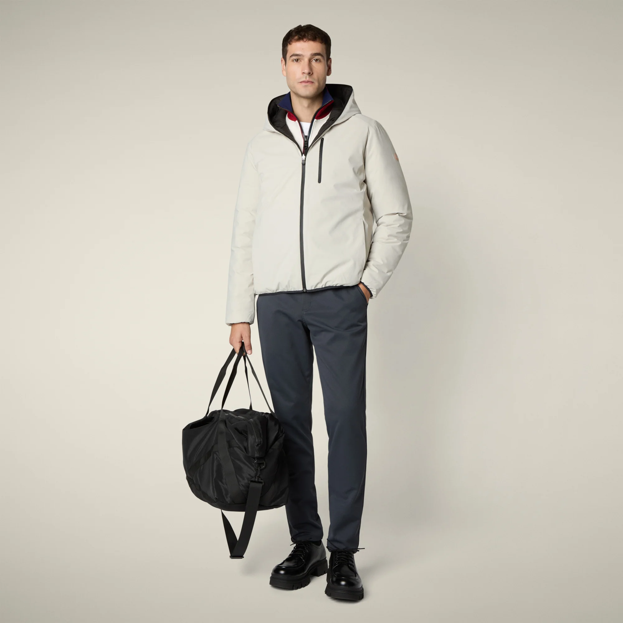 Men's Reversible Jacket Ezra in Rainy Beige