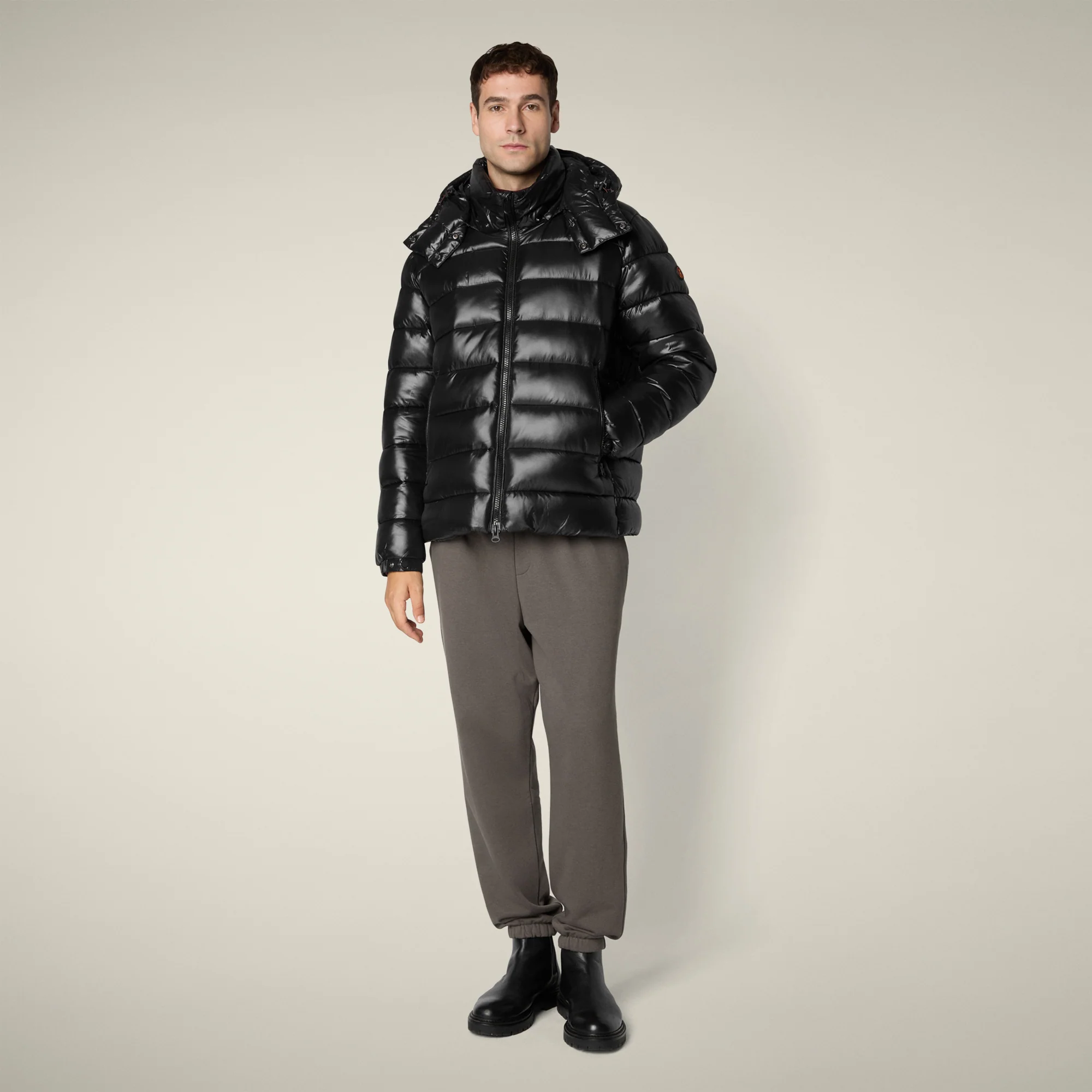 Men's Puffer Jacket Florian in Black