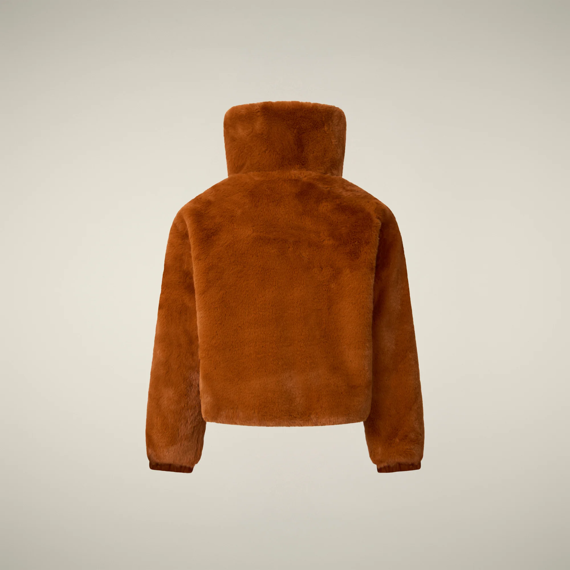 Girls' Reversible Faux Fur Jacket Ceri in Caramel Brown