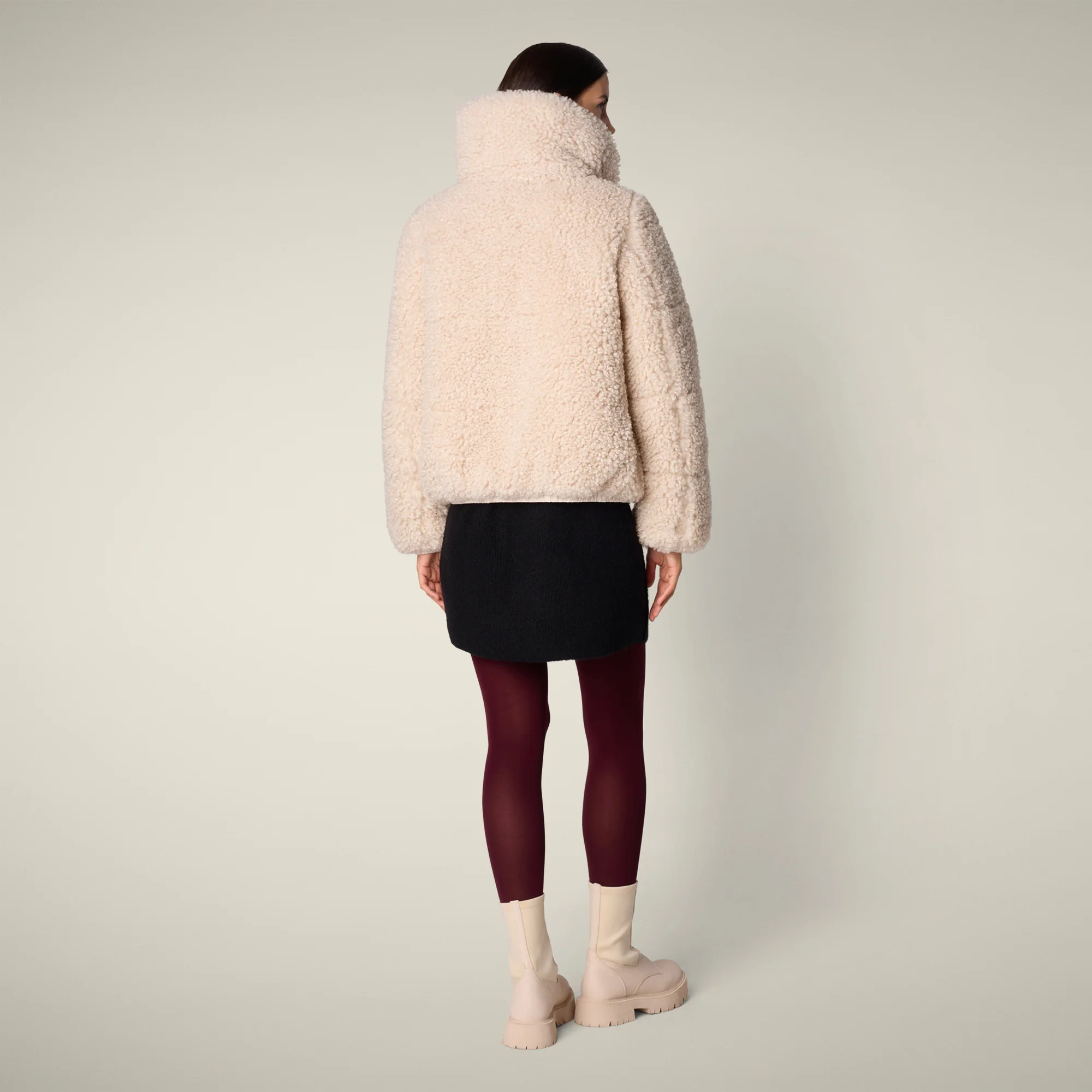 Women's Kennie Faux Fur Jacket in Shore Beige