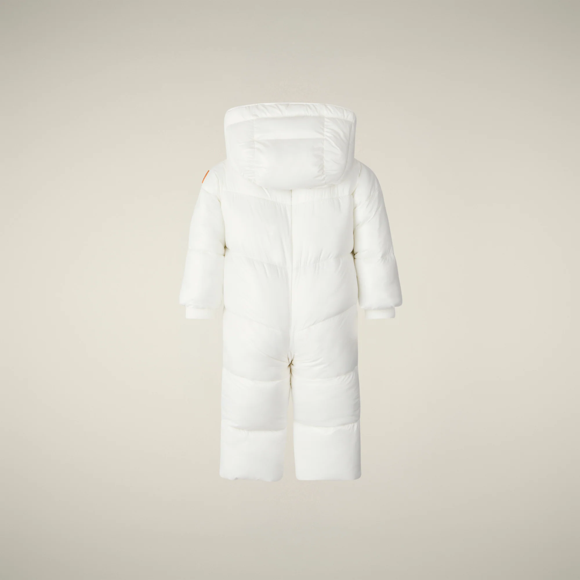 Unisex Baby Quilted overall Shell in Off White