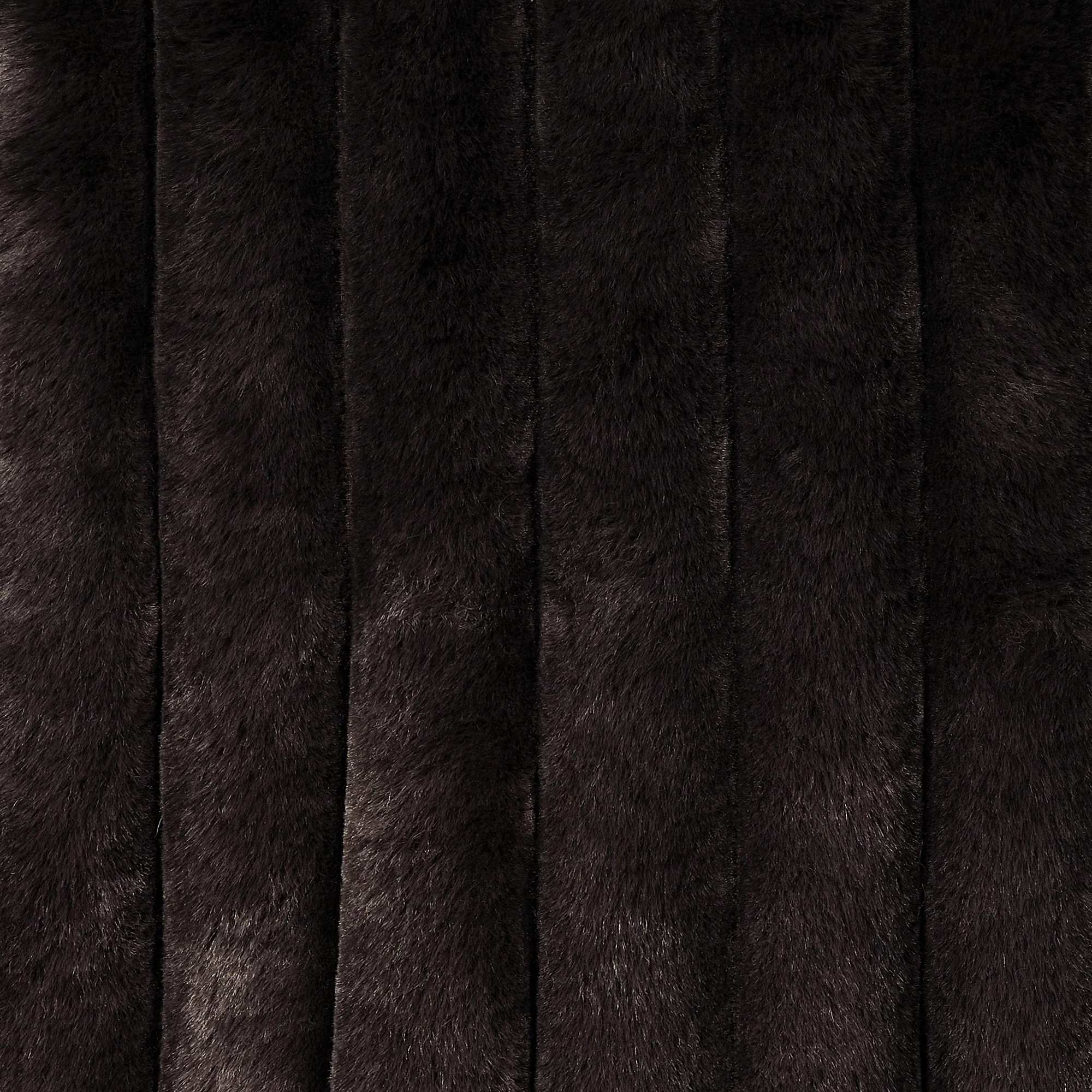 Women's Reversible Faux Fur Jacket elina in brown black