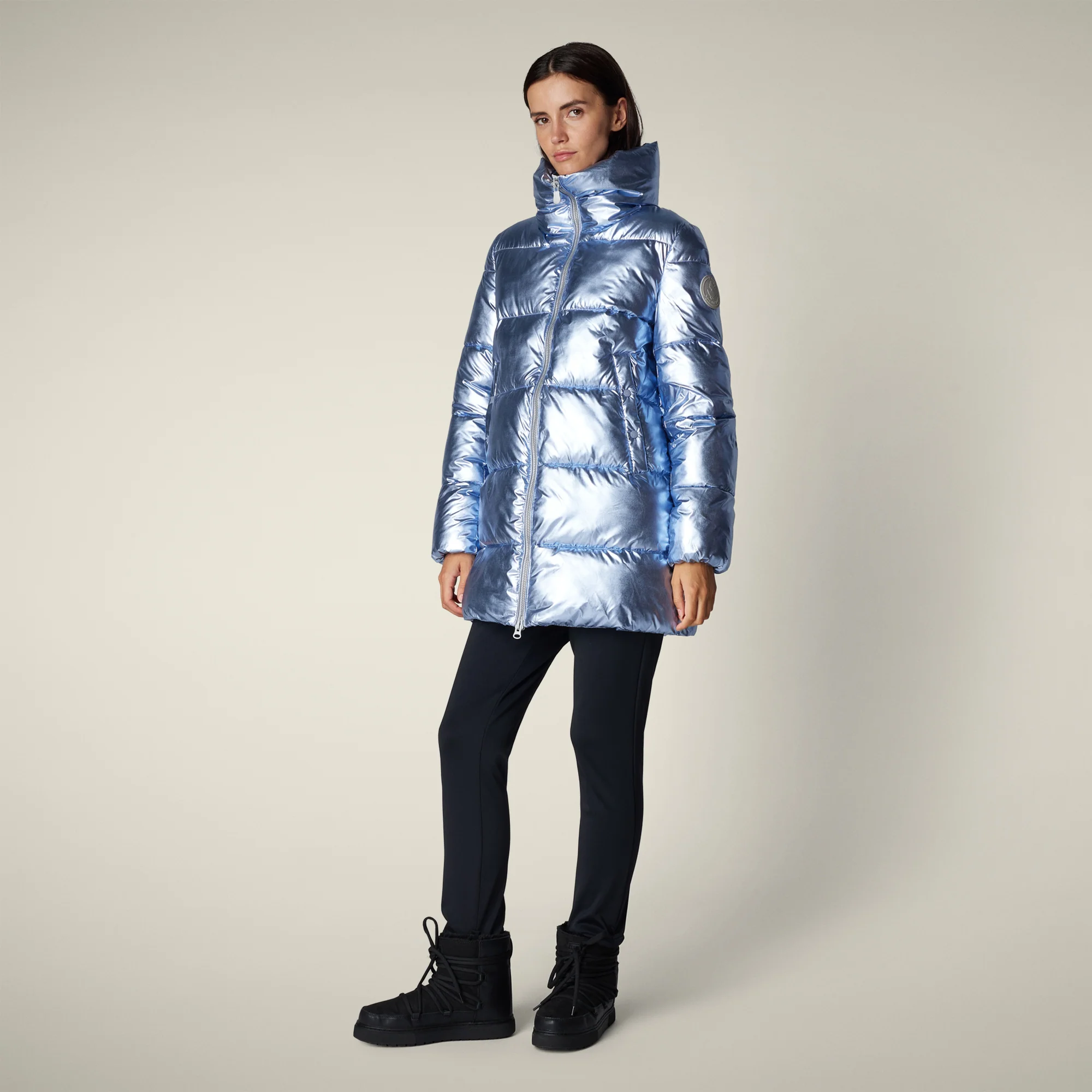 Women's animal free puffer jacket gerda  in ice blue