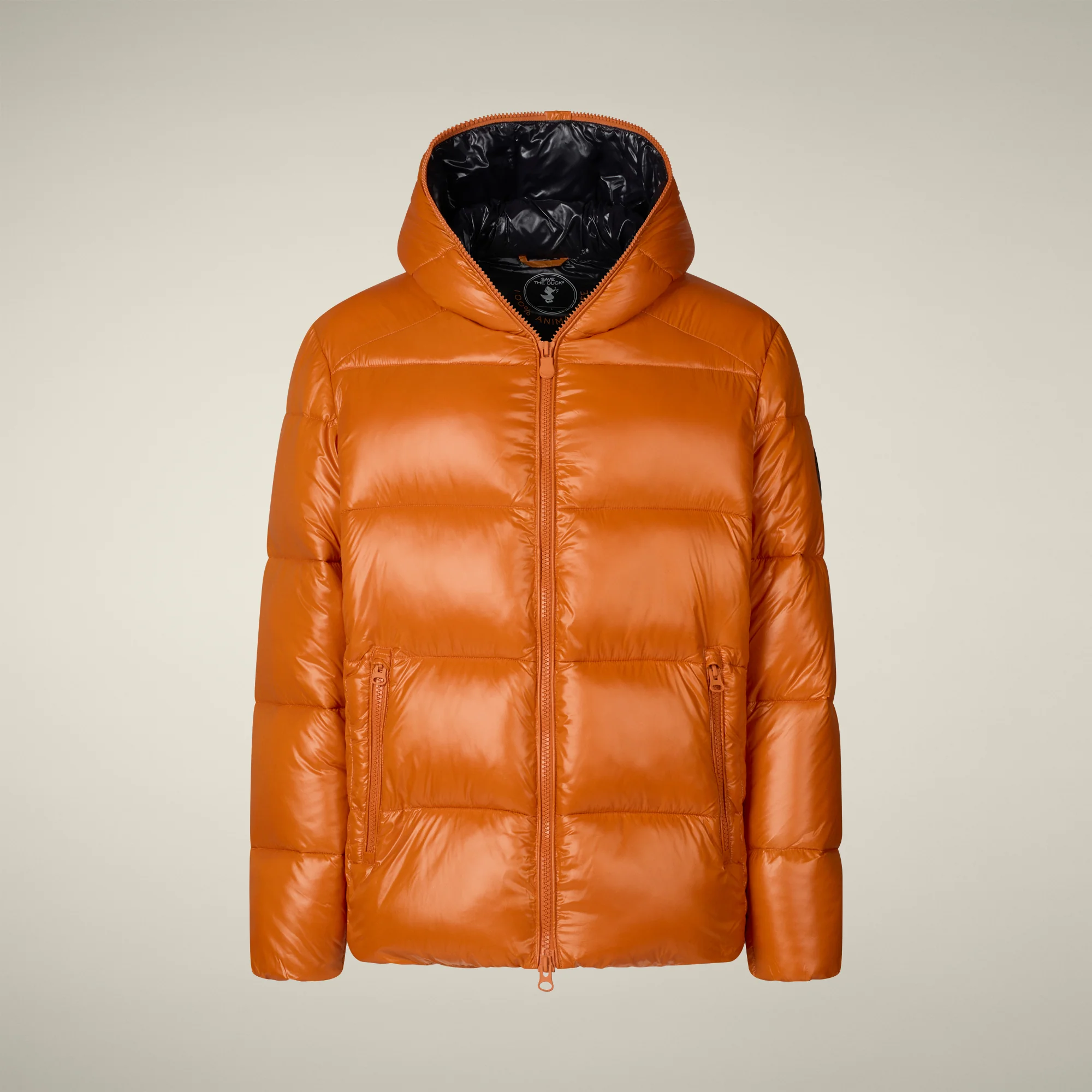 Men's animal free puffer jacket Edgard in fox brown