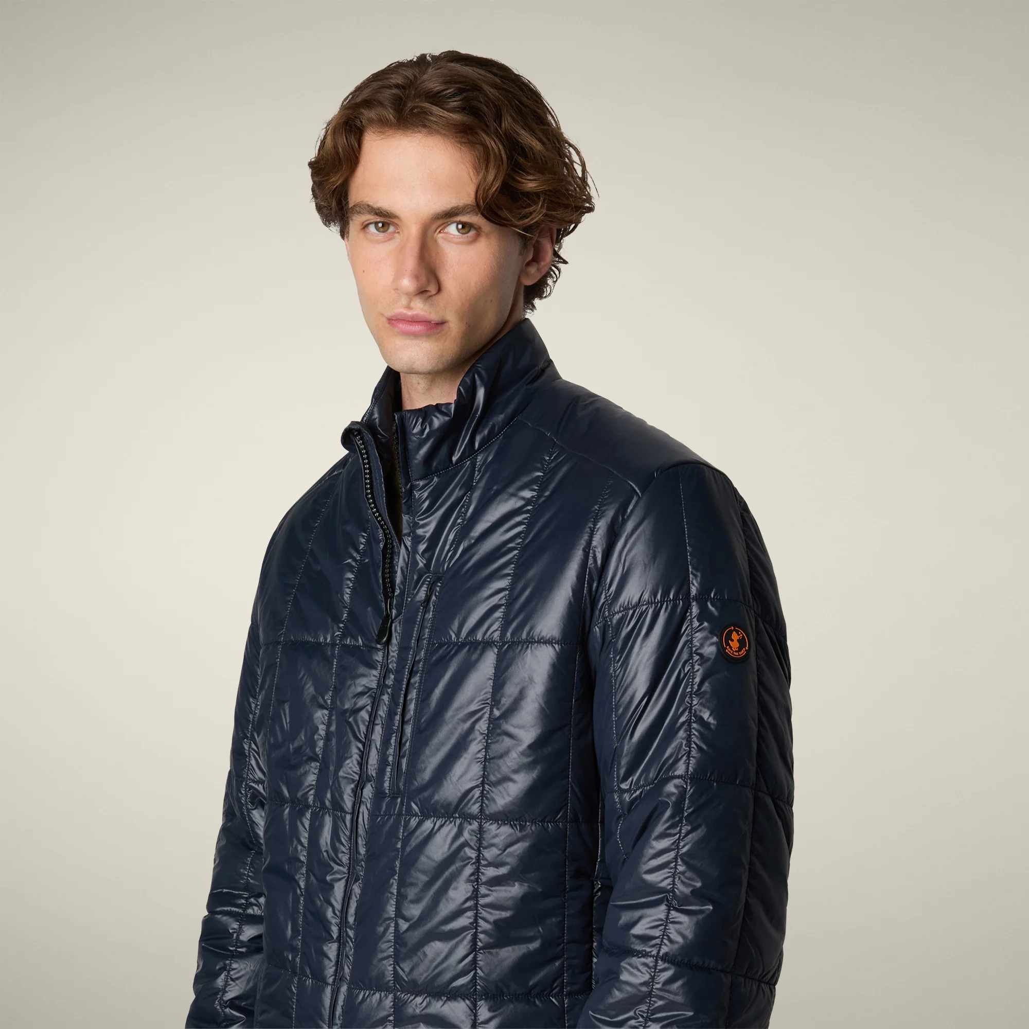 Men's Animal free puffer Jacket Jim in blue black