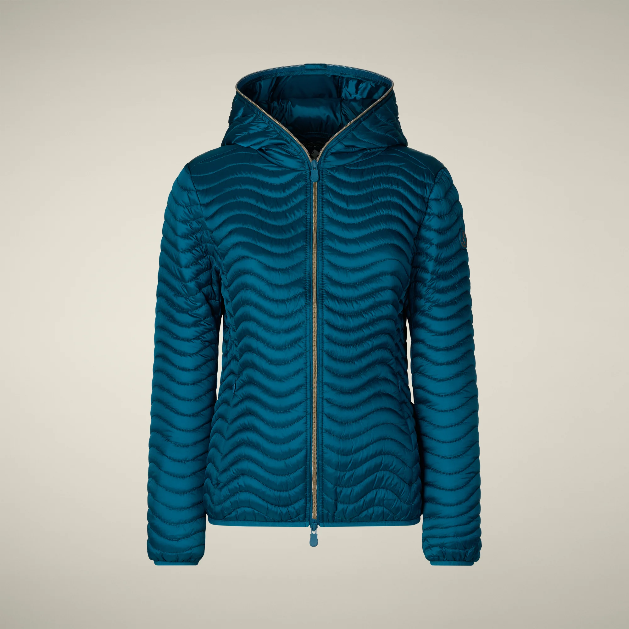 Women's Animal free puffer jacket Melody in horizon blue