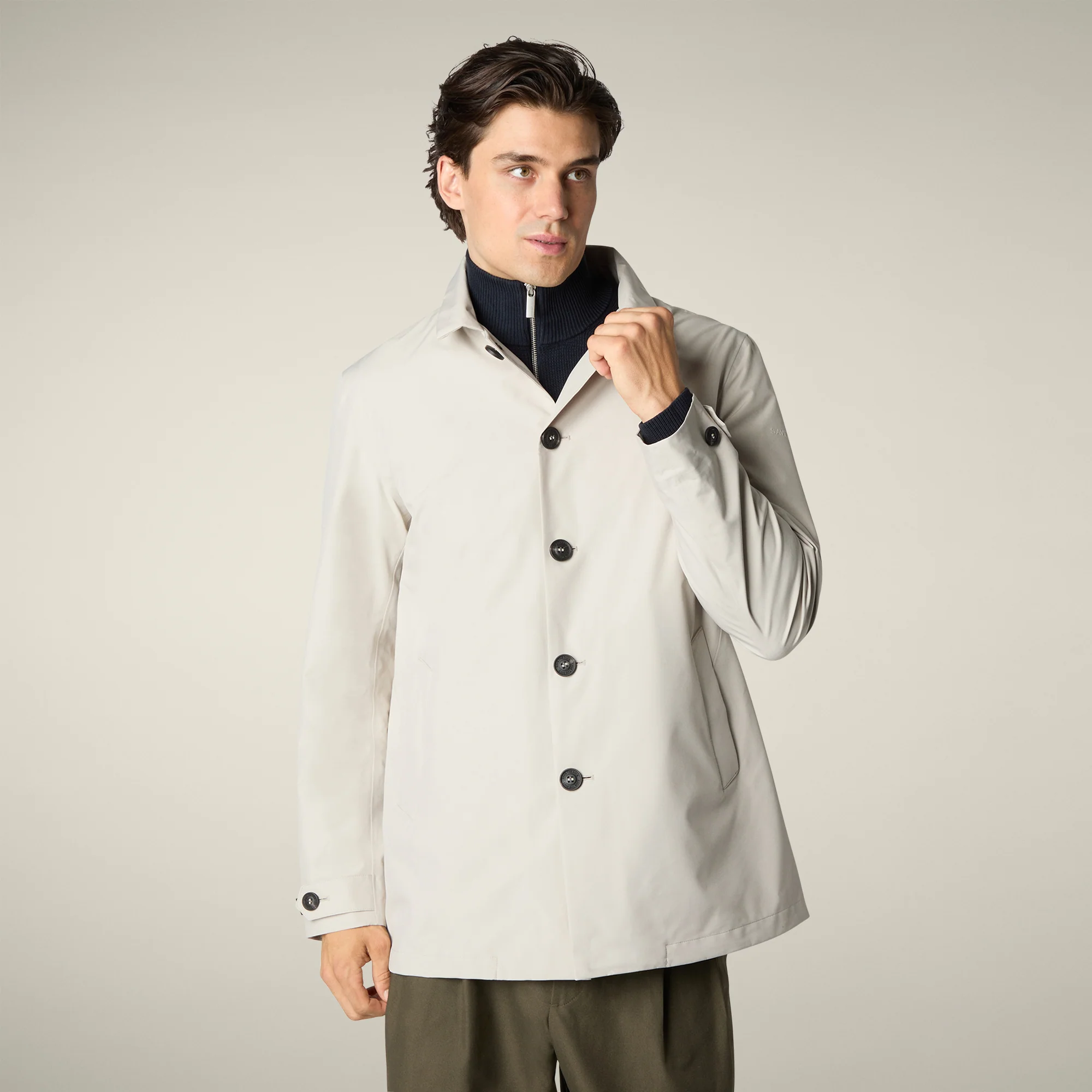 Men's Raincoat Benjamin in Rainy Beige