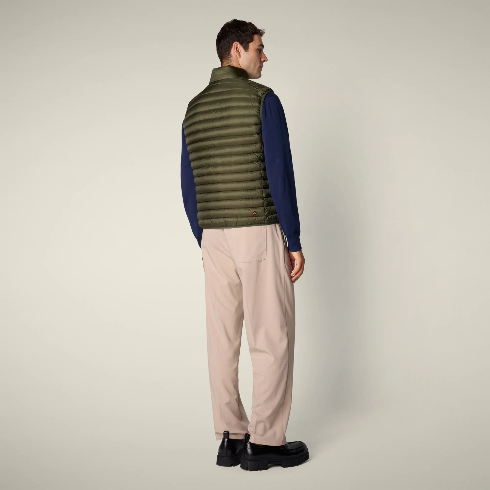 Men's Puffer Vest Danny in Dusty Olive