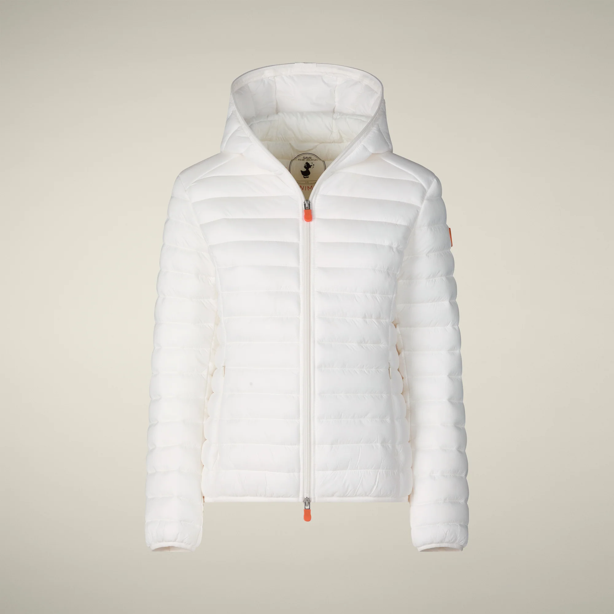 Women's Animal free puffer Jacket Daisy in Off White