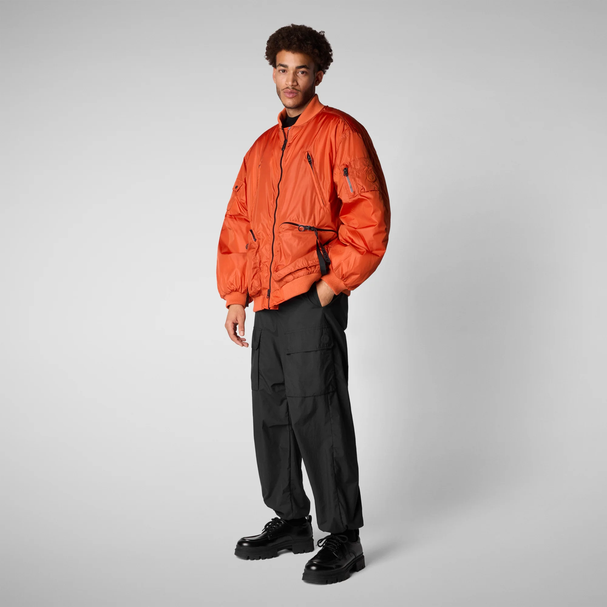 Unisex bomber jacket Usher  in Maple Orange