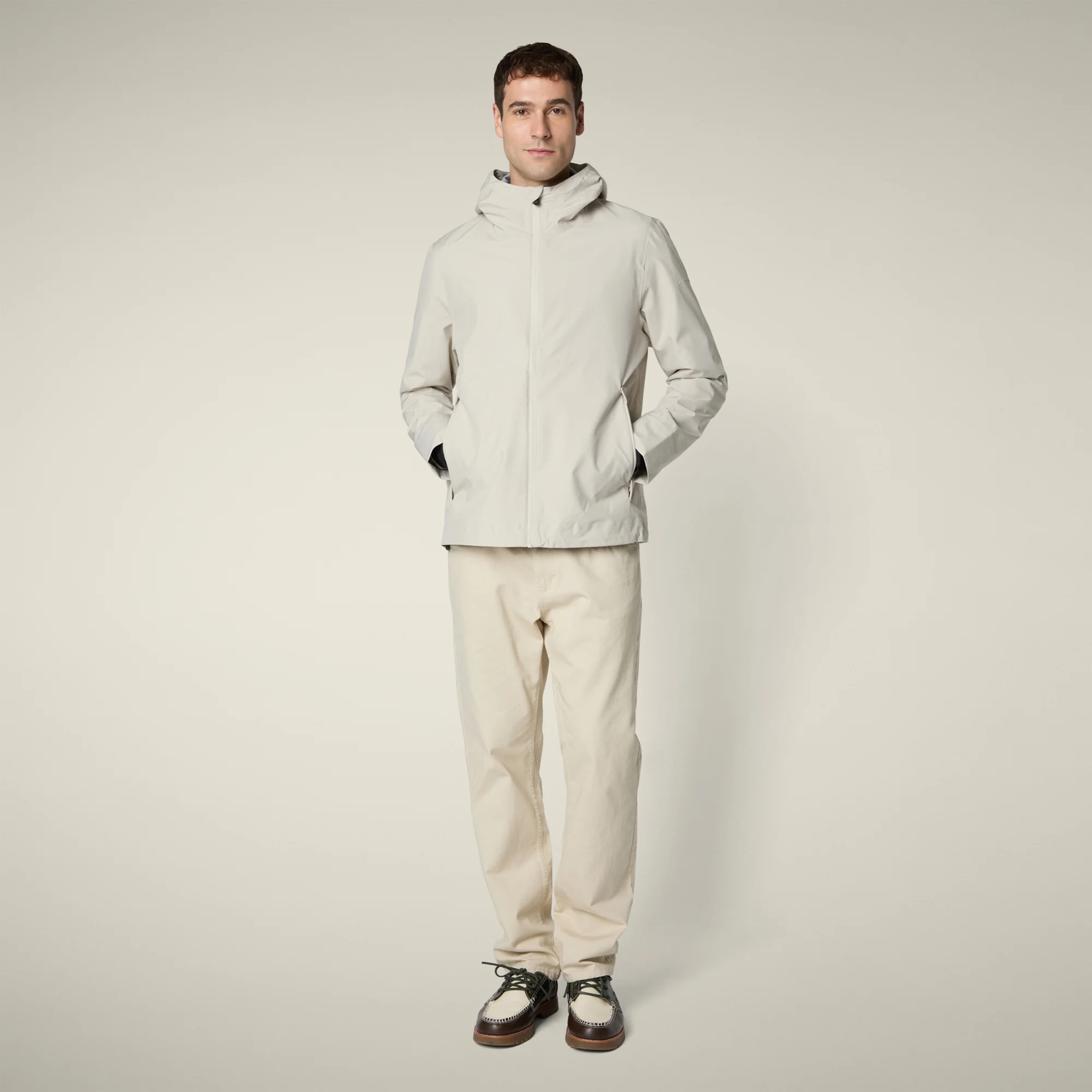 Men's Rain Jacket Jari in Rainy Beige