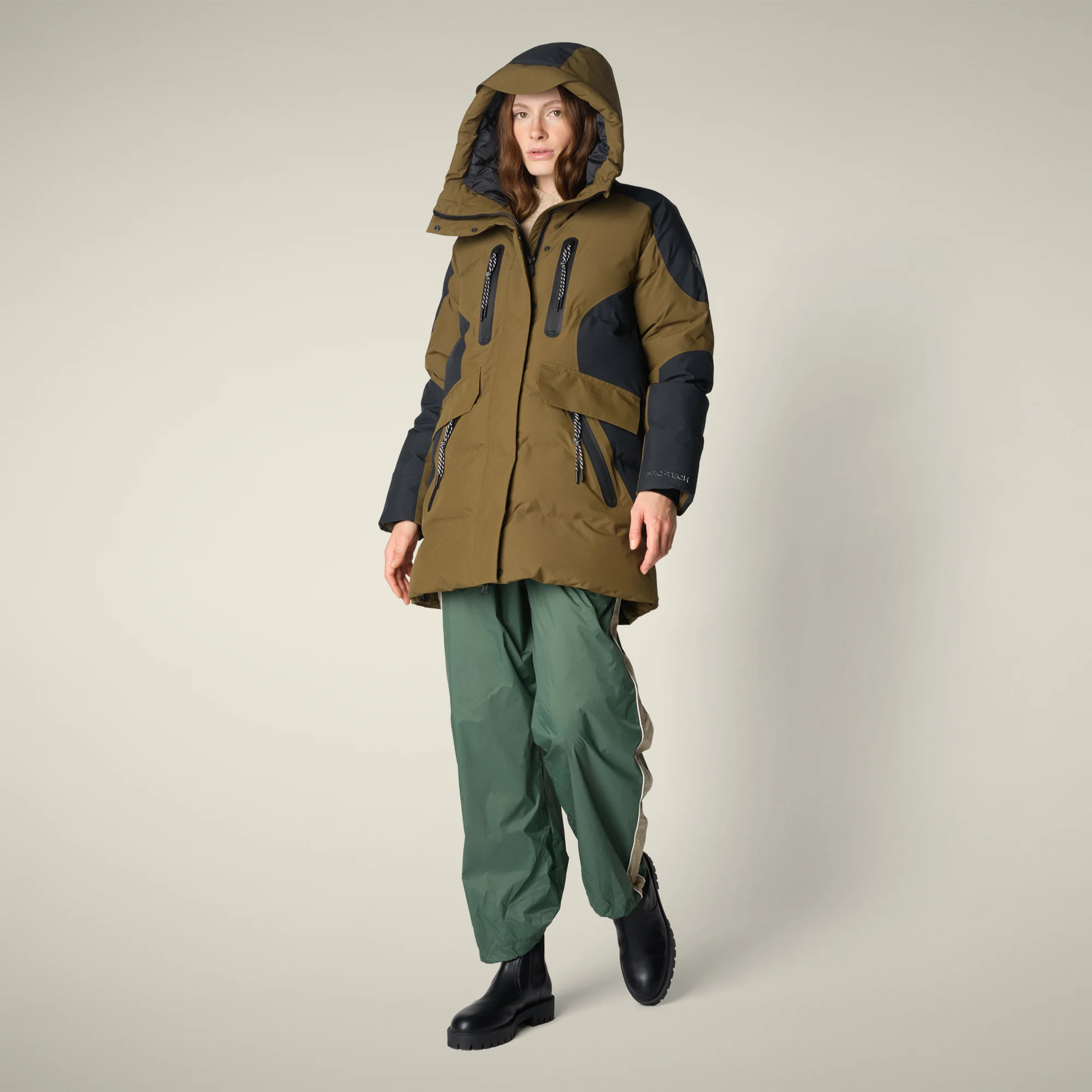 Women's Parka K2 in Bark Green