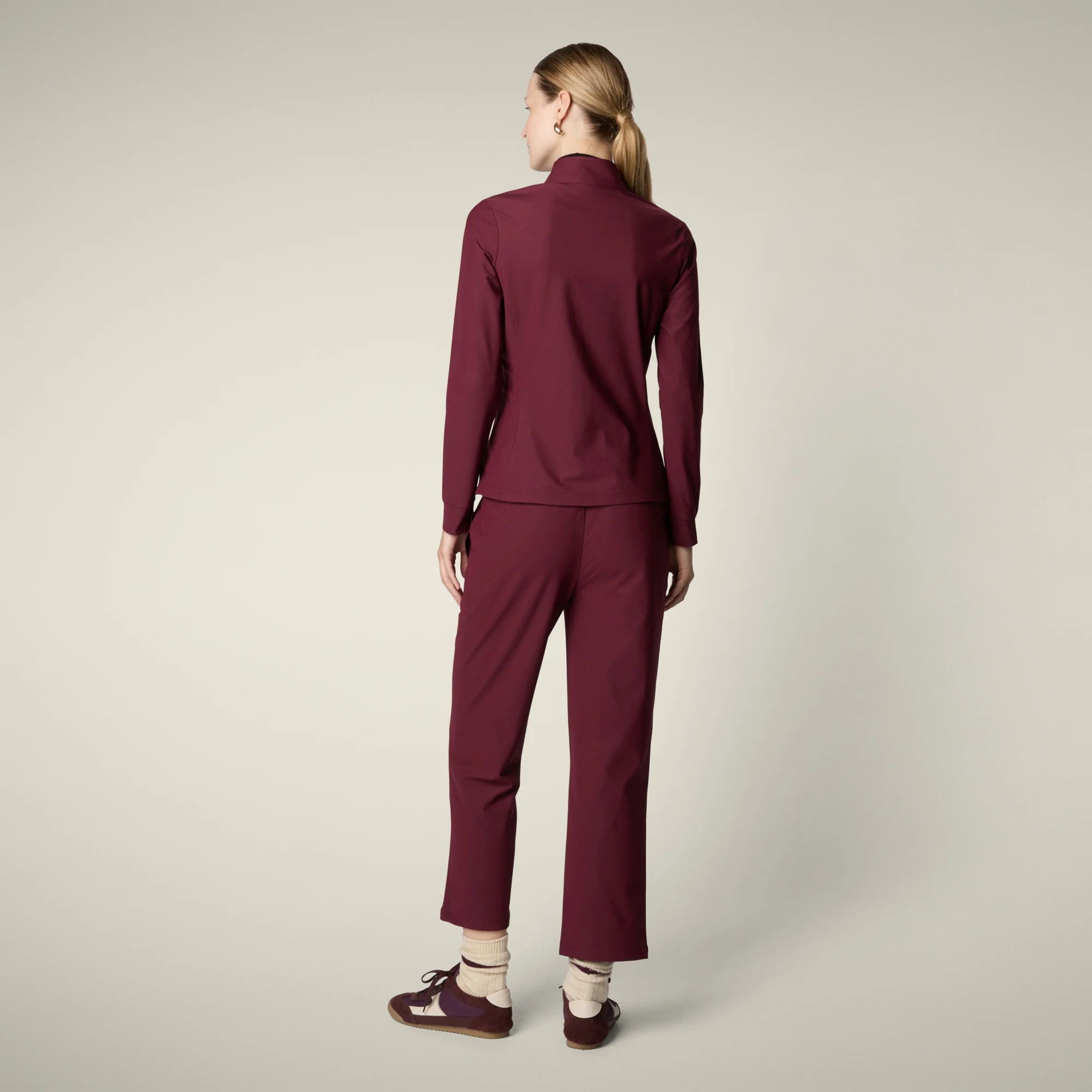 Women's Trousers Milan in Wine Red