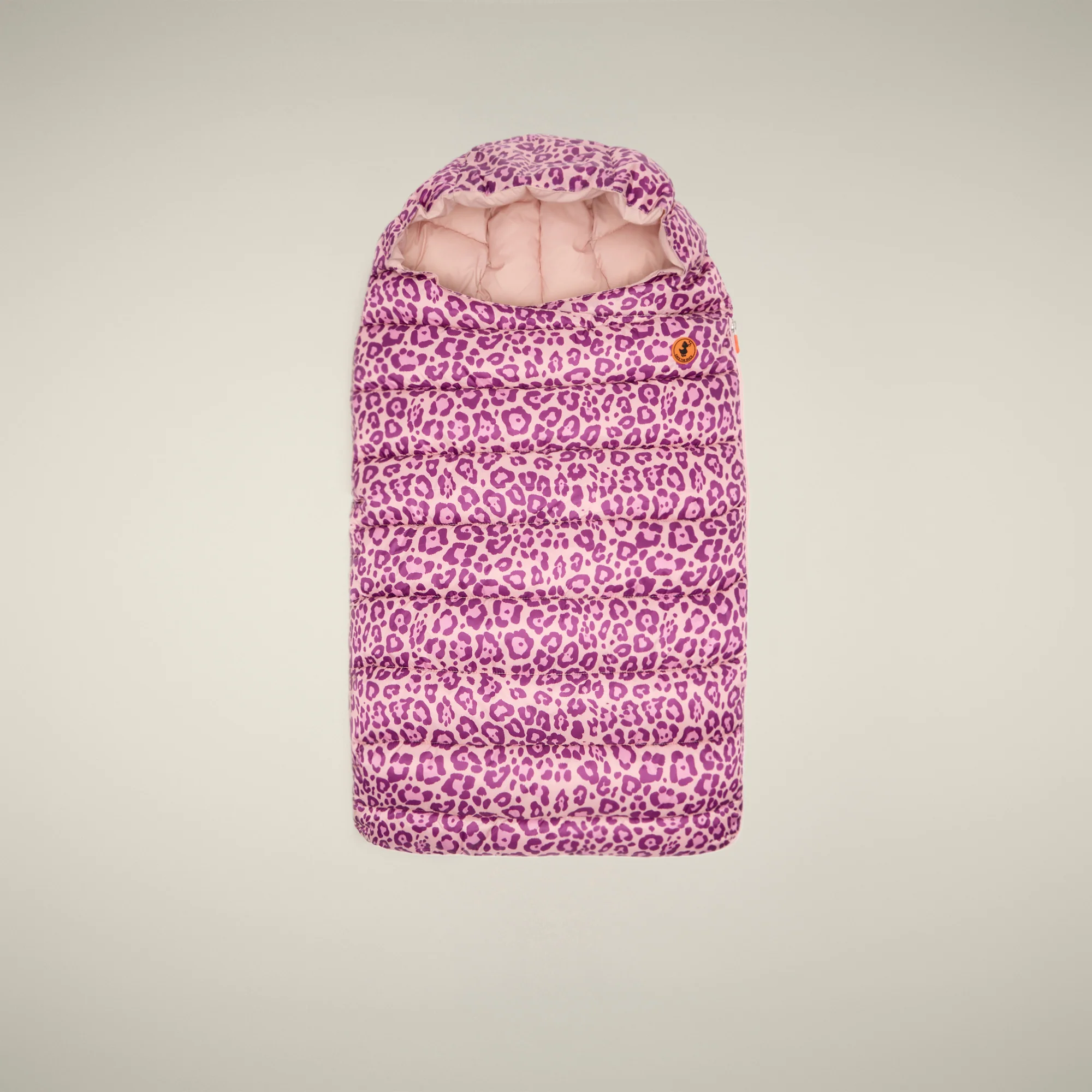 Unisex baby sleeping bag Buz With Pink Leopard Print