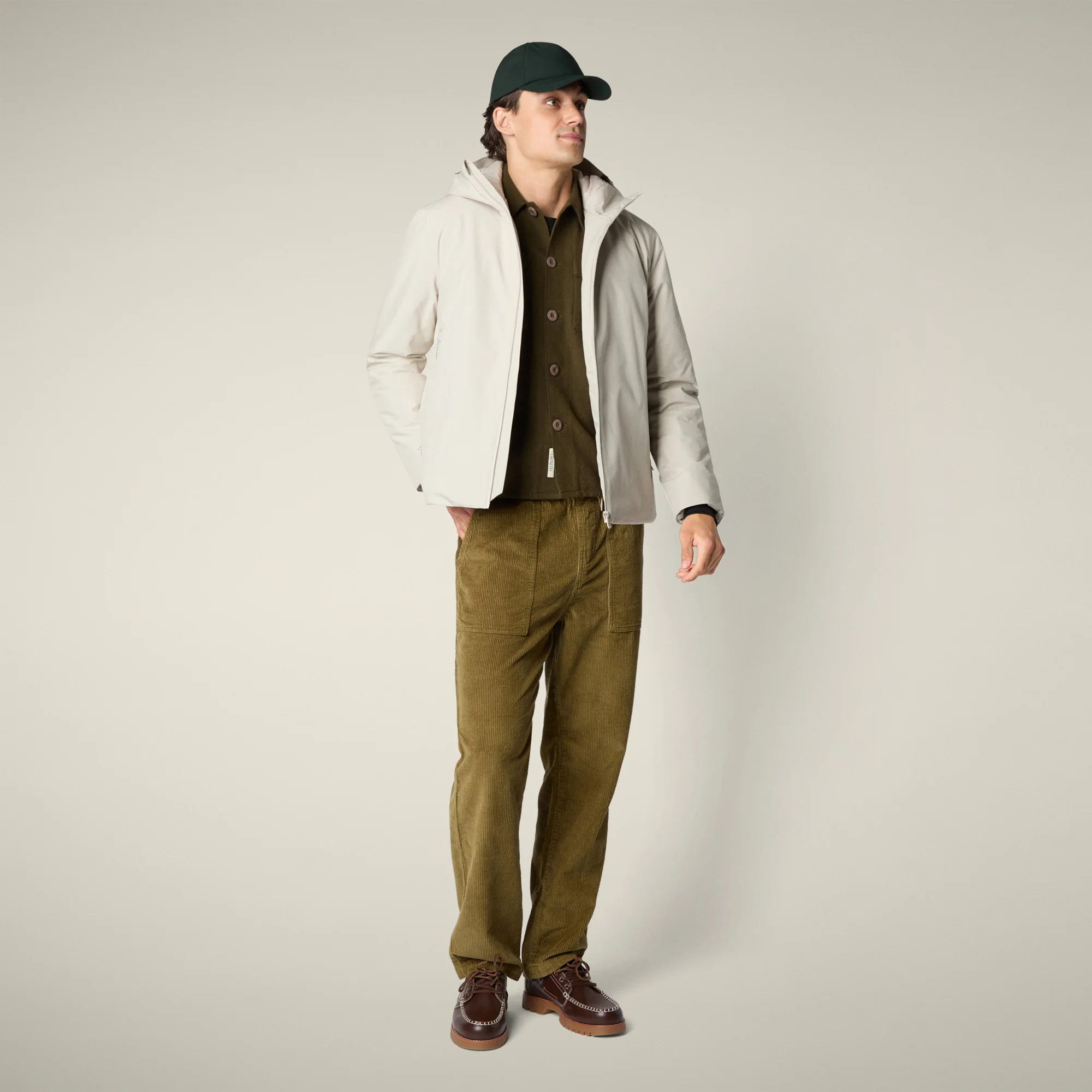 Men's Rain Jacket Flynn in Rainy Beige