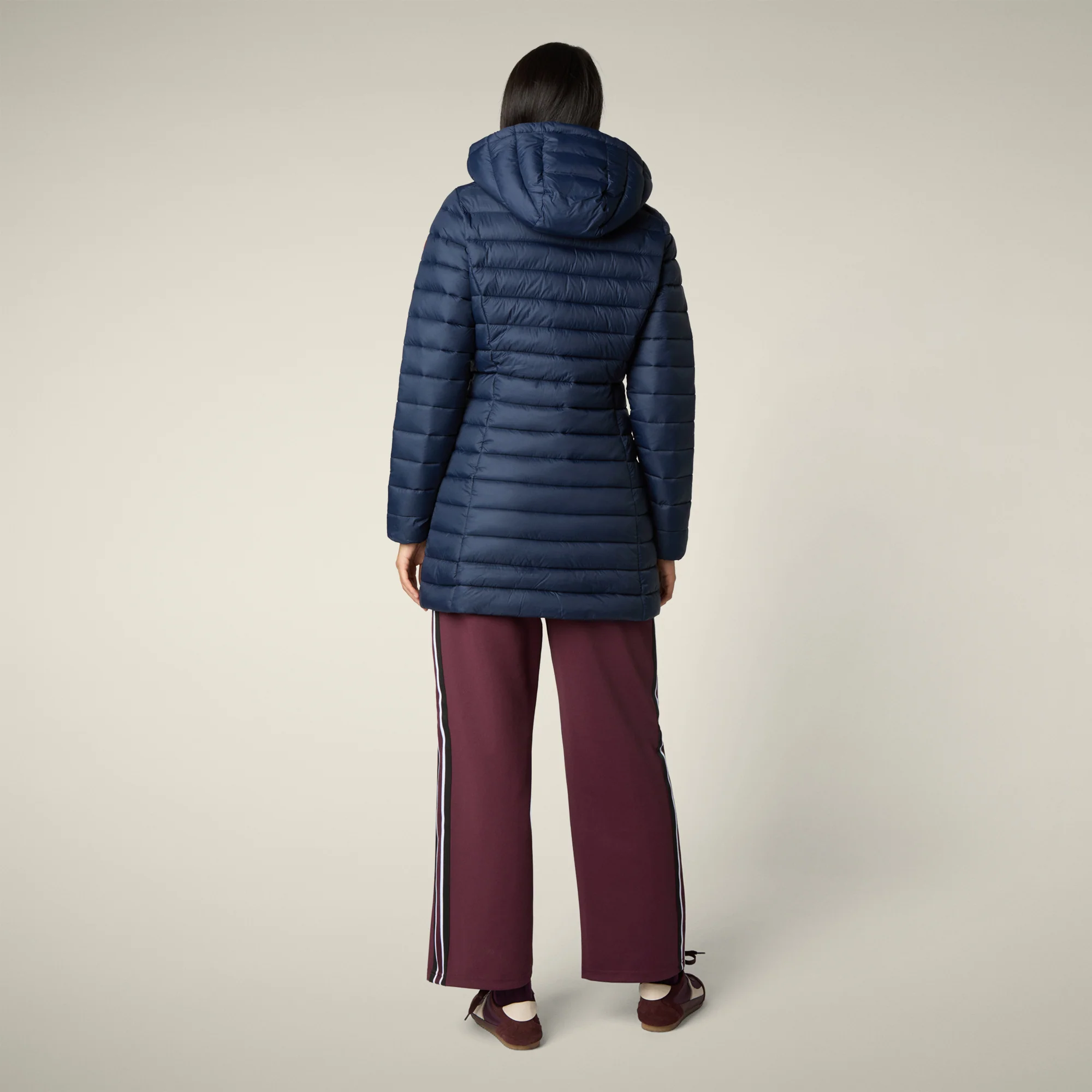 Women's Animal free puffer Jacket Carol in Navy Blue