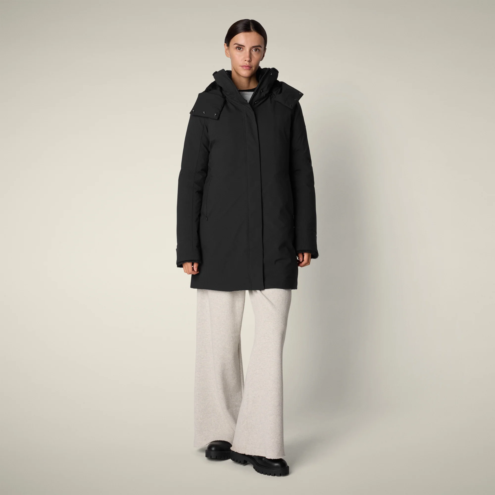 Women's parka samantah  in black