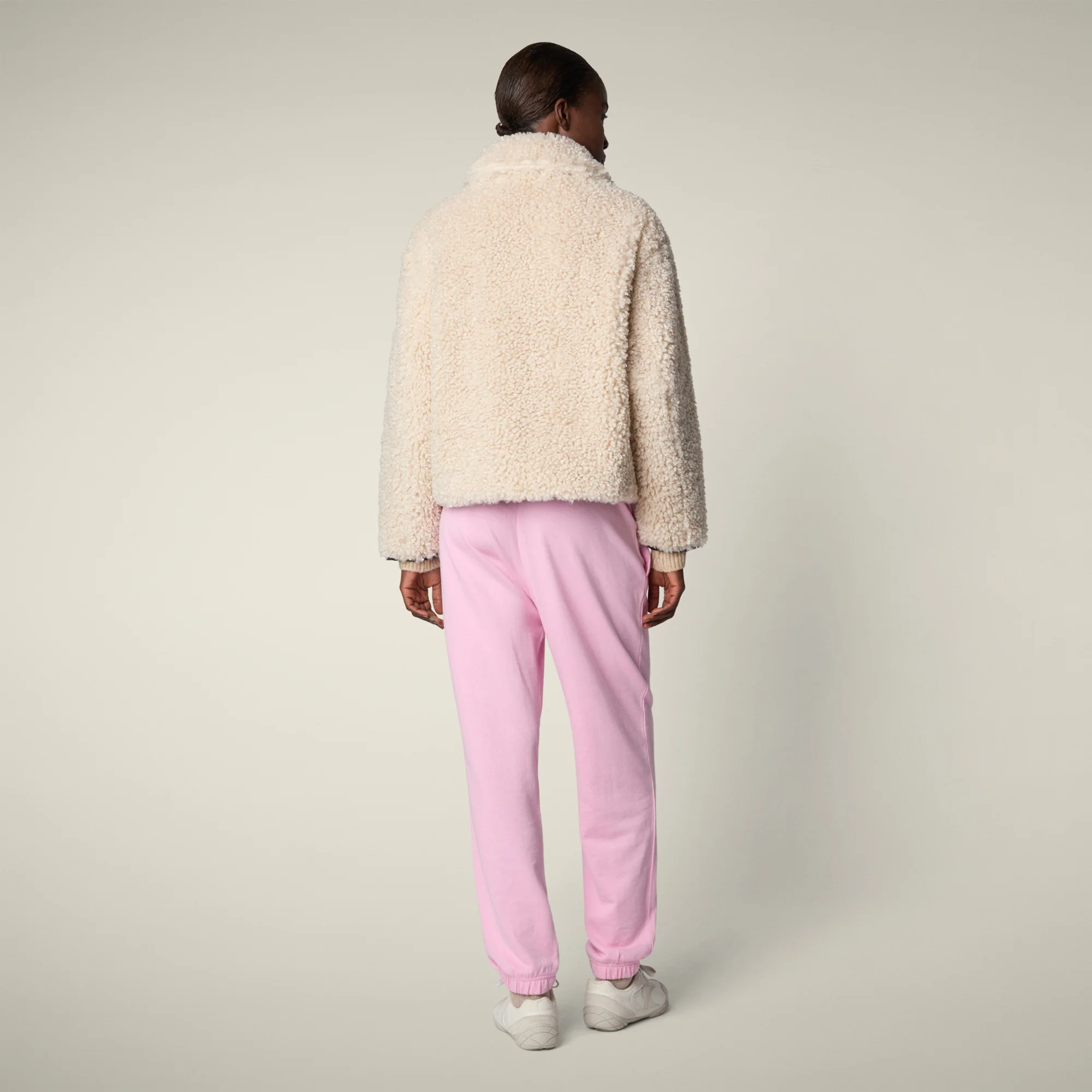 Women's faux fur Jacket Hester in Shore Beige