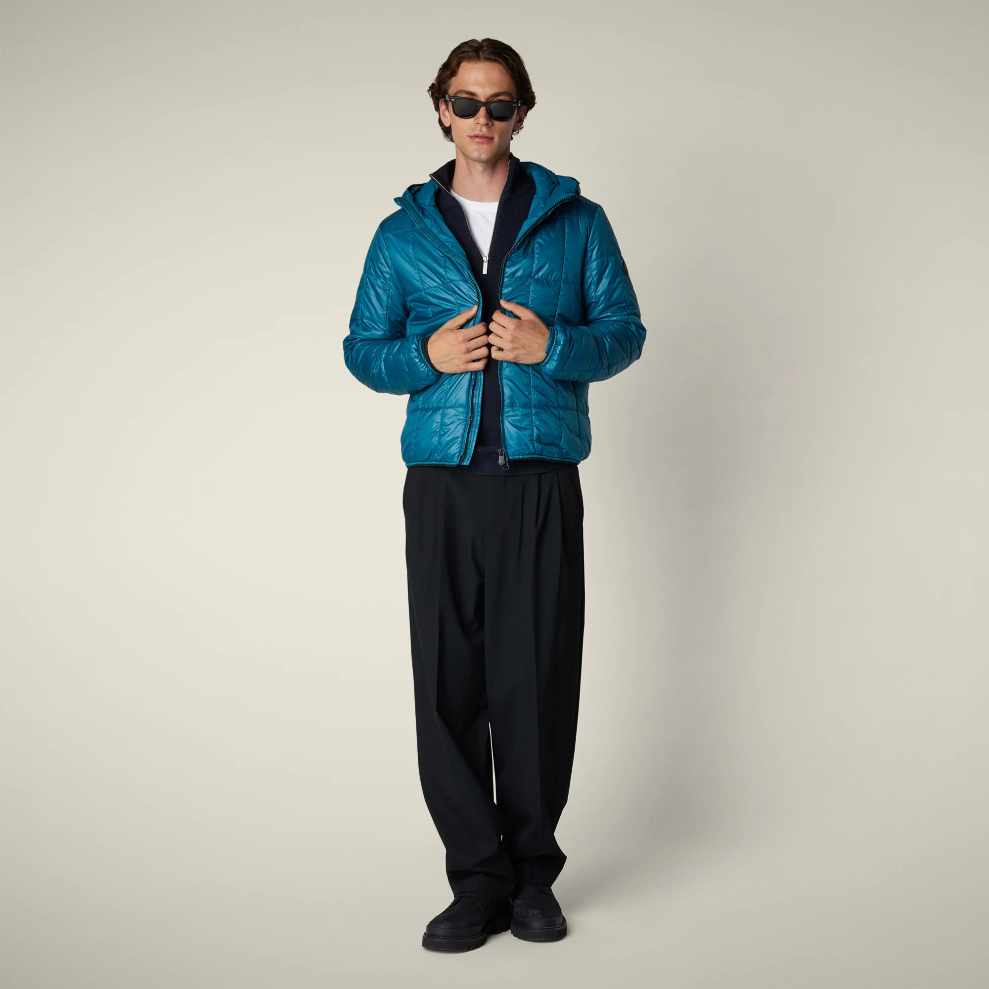 Men's Animal free puffer Jacket floyd in horizon blue