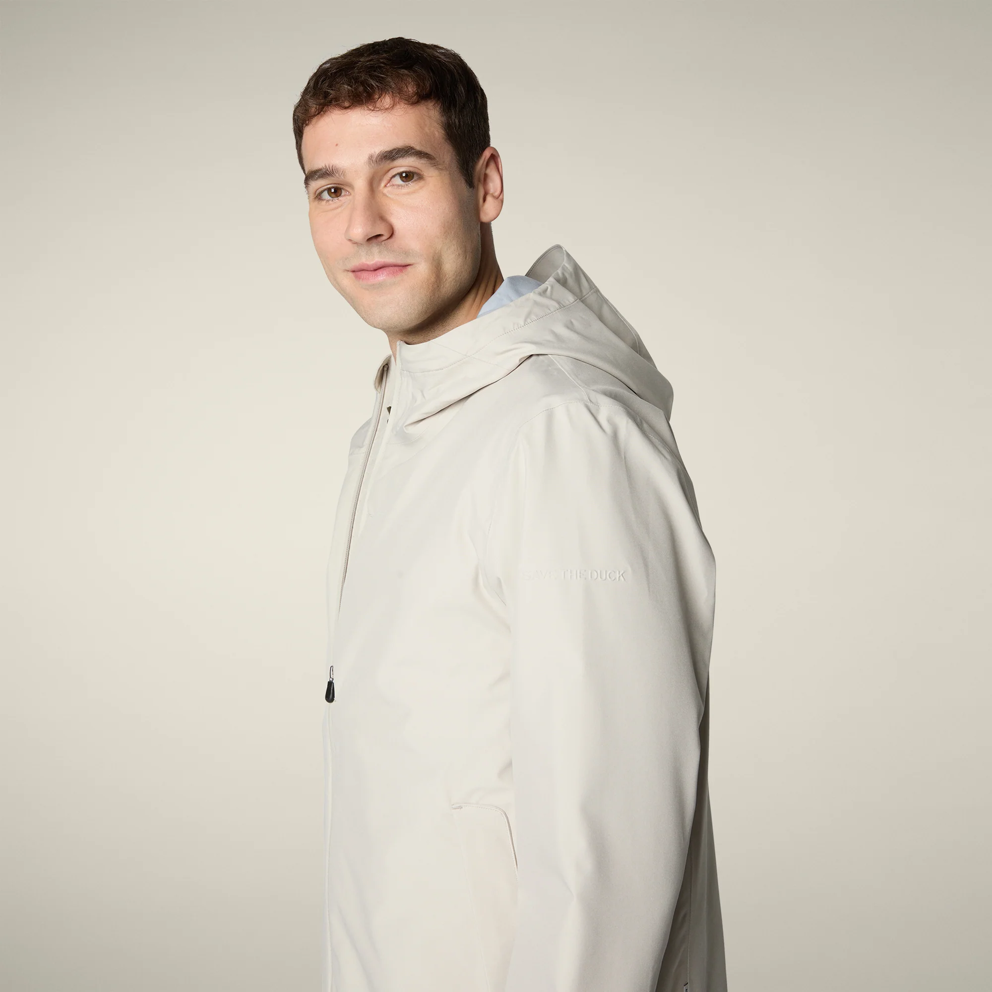 Men's Rain Jacket Jari in Rainy Beige