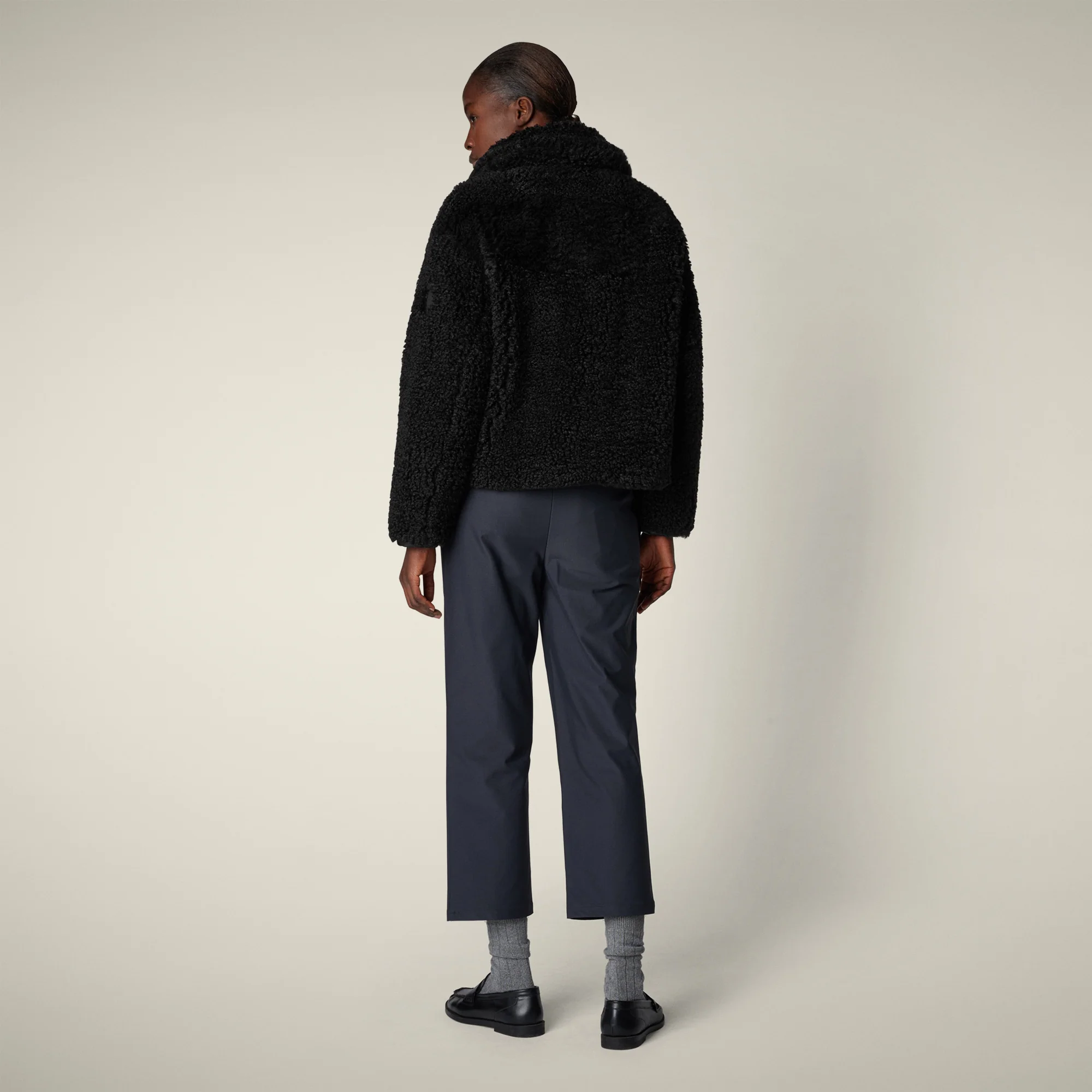 Women's faux fur Jacket Hester in black